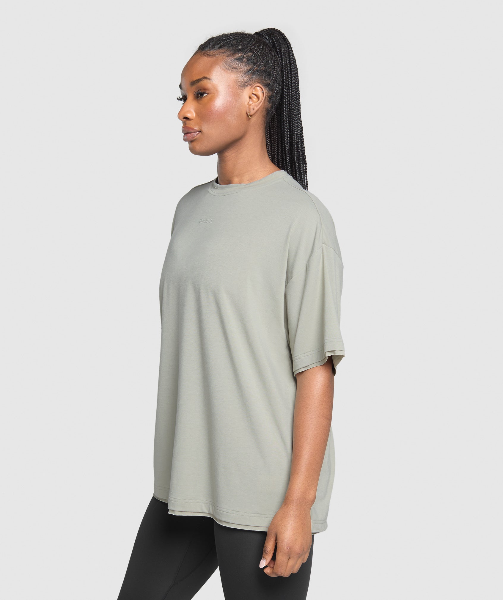 Gymshark Superset Graphic T-shirt - Stone Grey