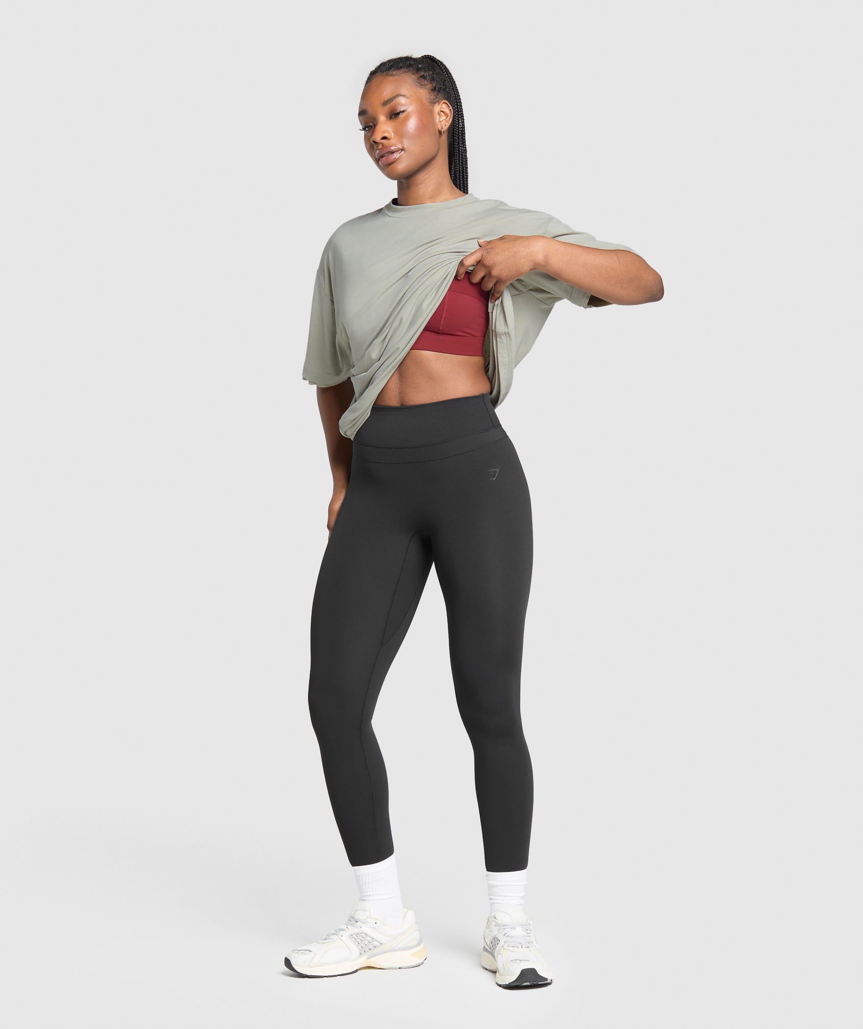 Gymshark Superset Graphic T-shirt - Stone Grey