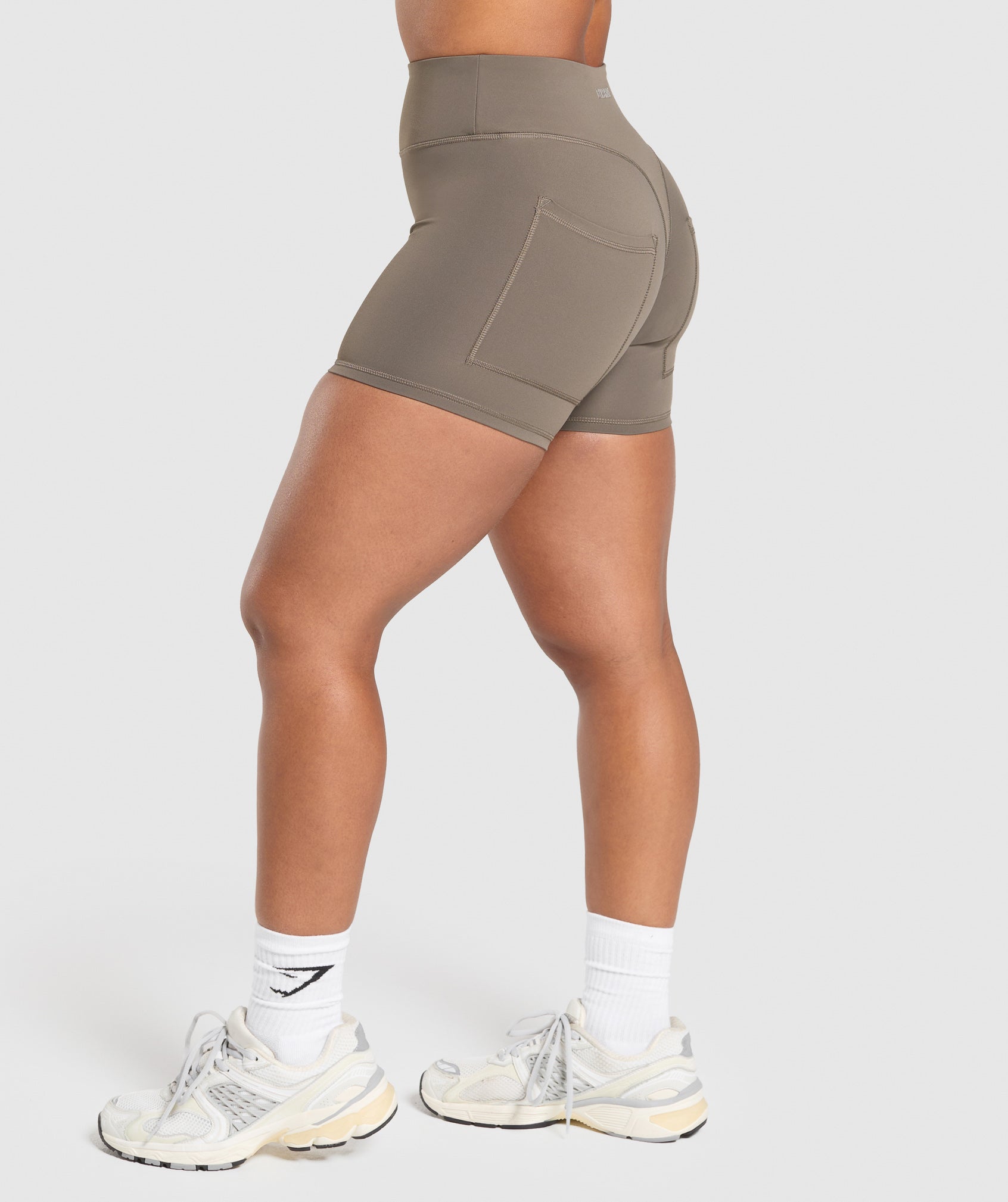 Gymshark Superset Pocket Shorts - Camo Brown