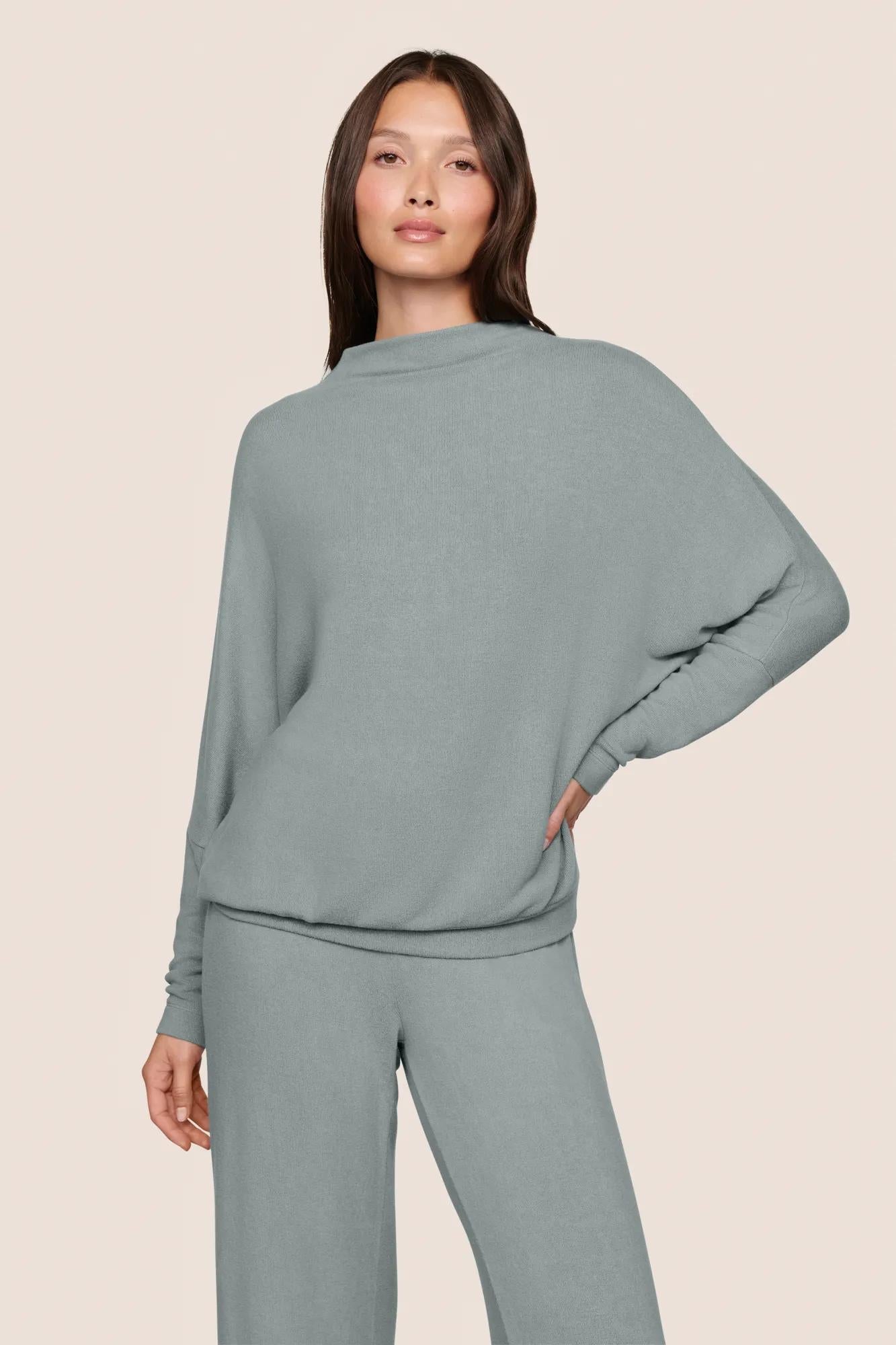 Cozy Time Mock Neck Pullover
