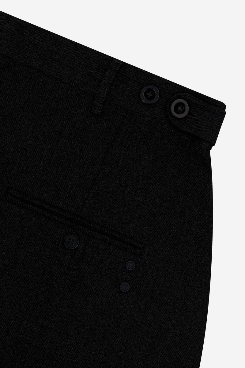 Tailored wide leg trouser - Black