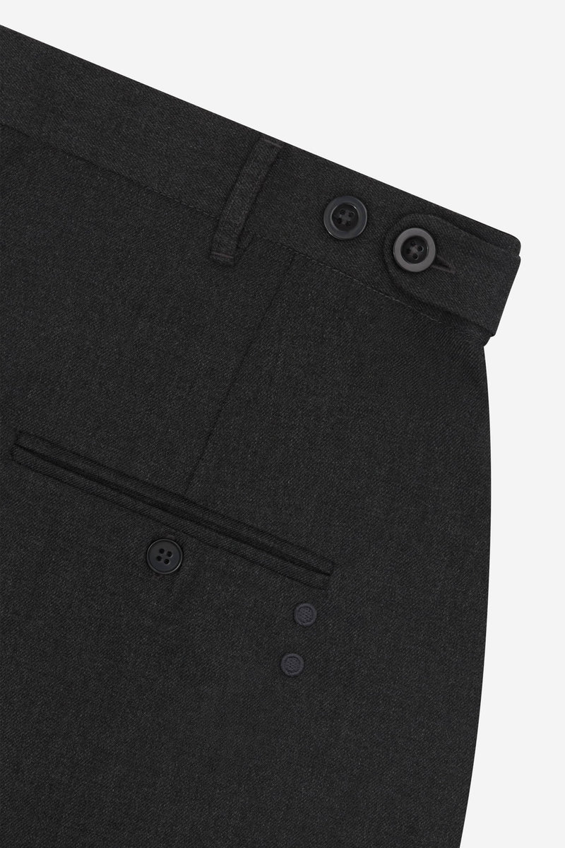 Tailored wide leg trouser - charcoal