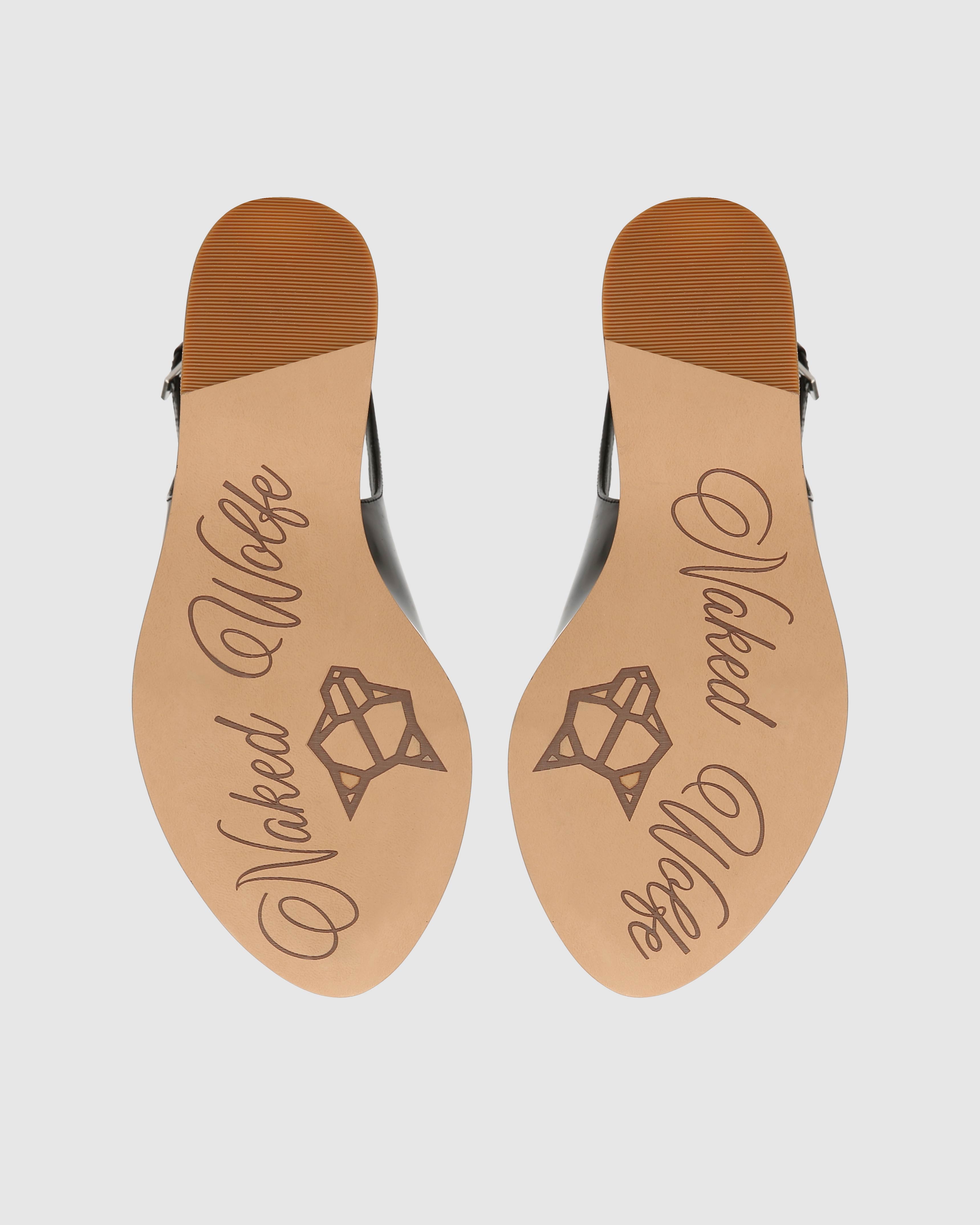 Tansy Black Patent Cork