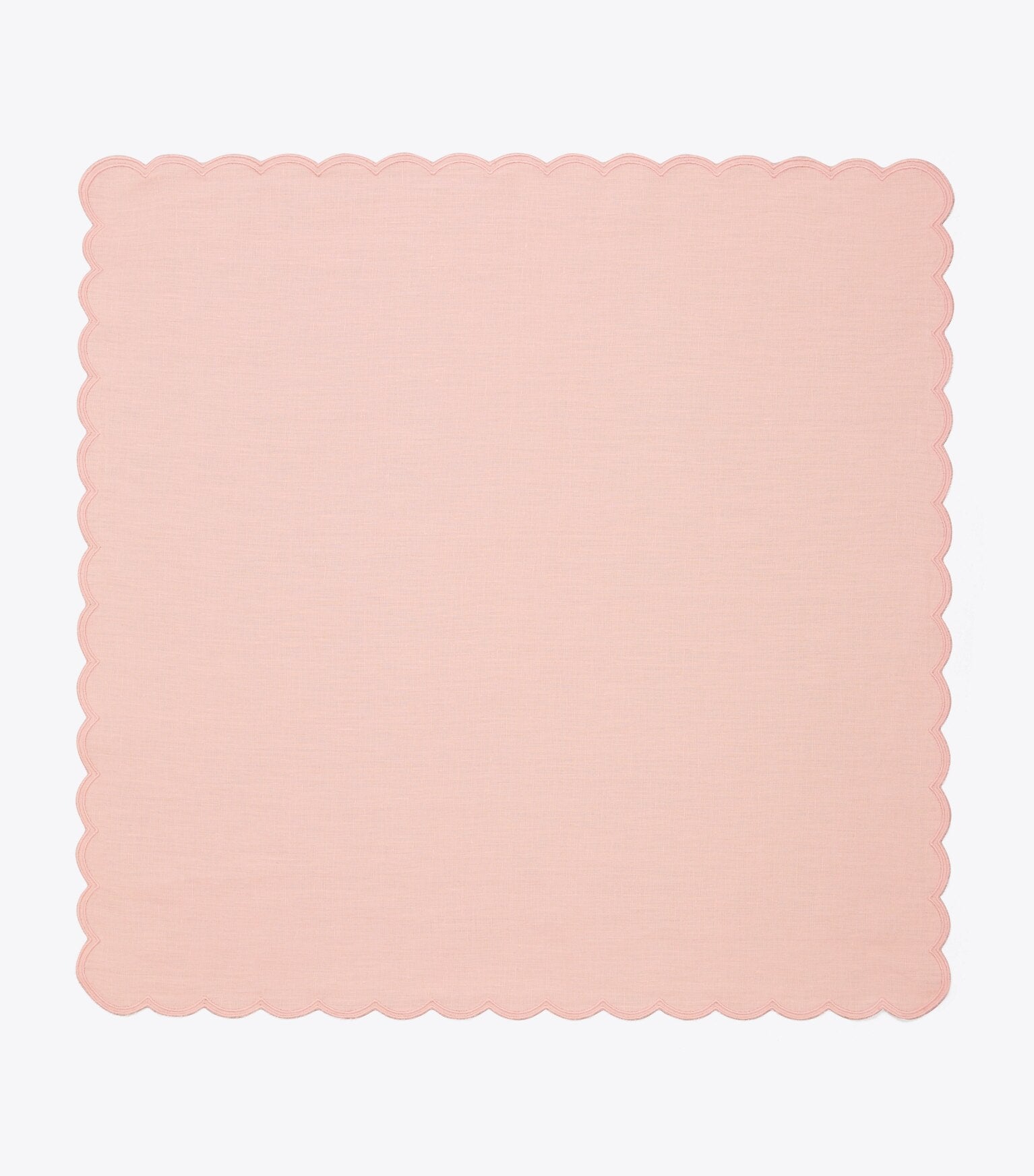 Scalloped Dinner Linen Napkin, Set of 6