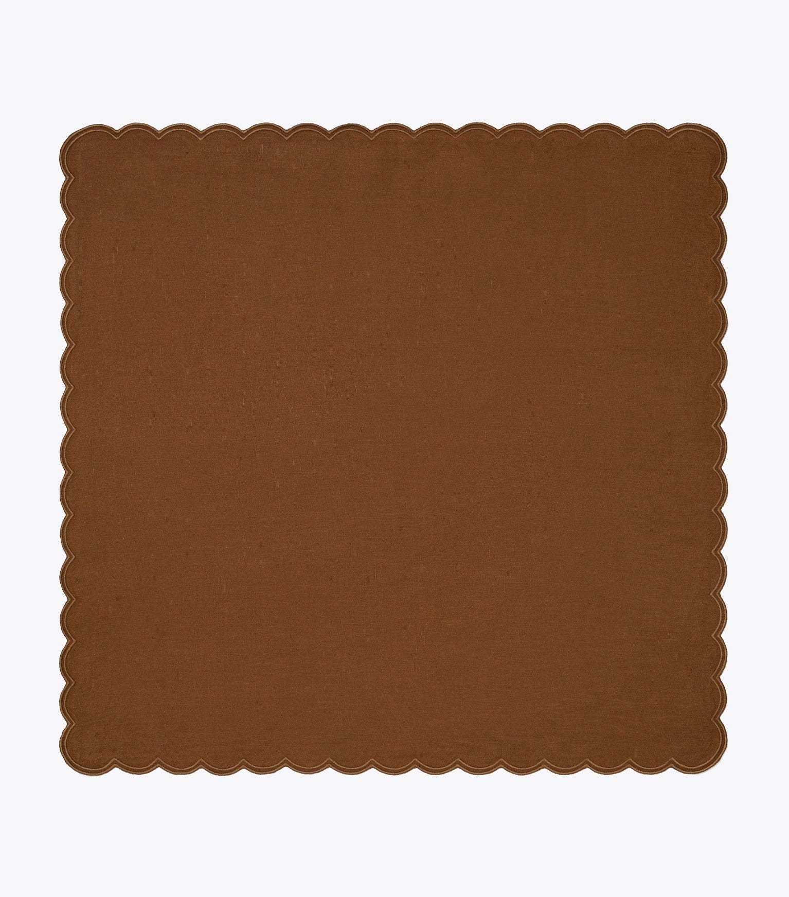 Scalloped Dinner Linen Napkin, Set of 6