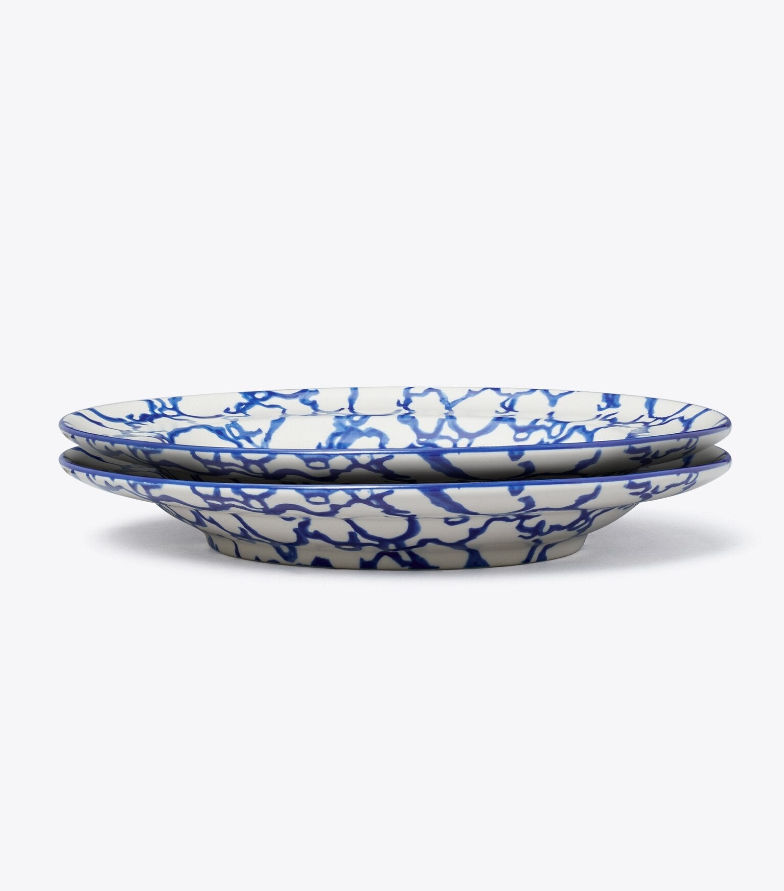 Spongeware Rim Soup Bowl, Set of 2