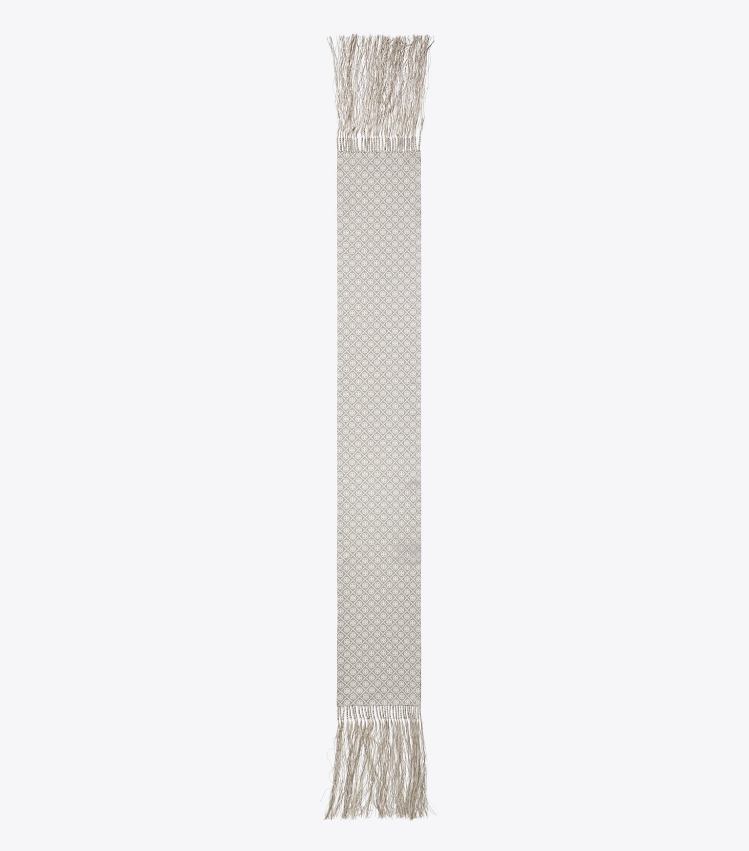 T Monogram Fringed Oblong Scarf