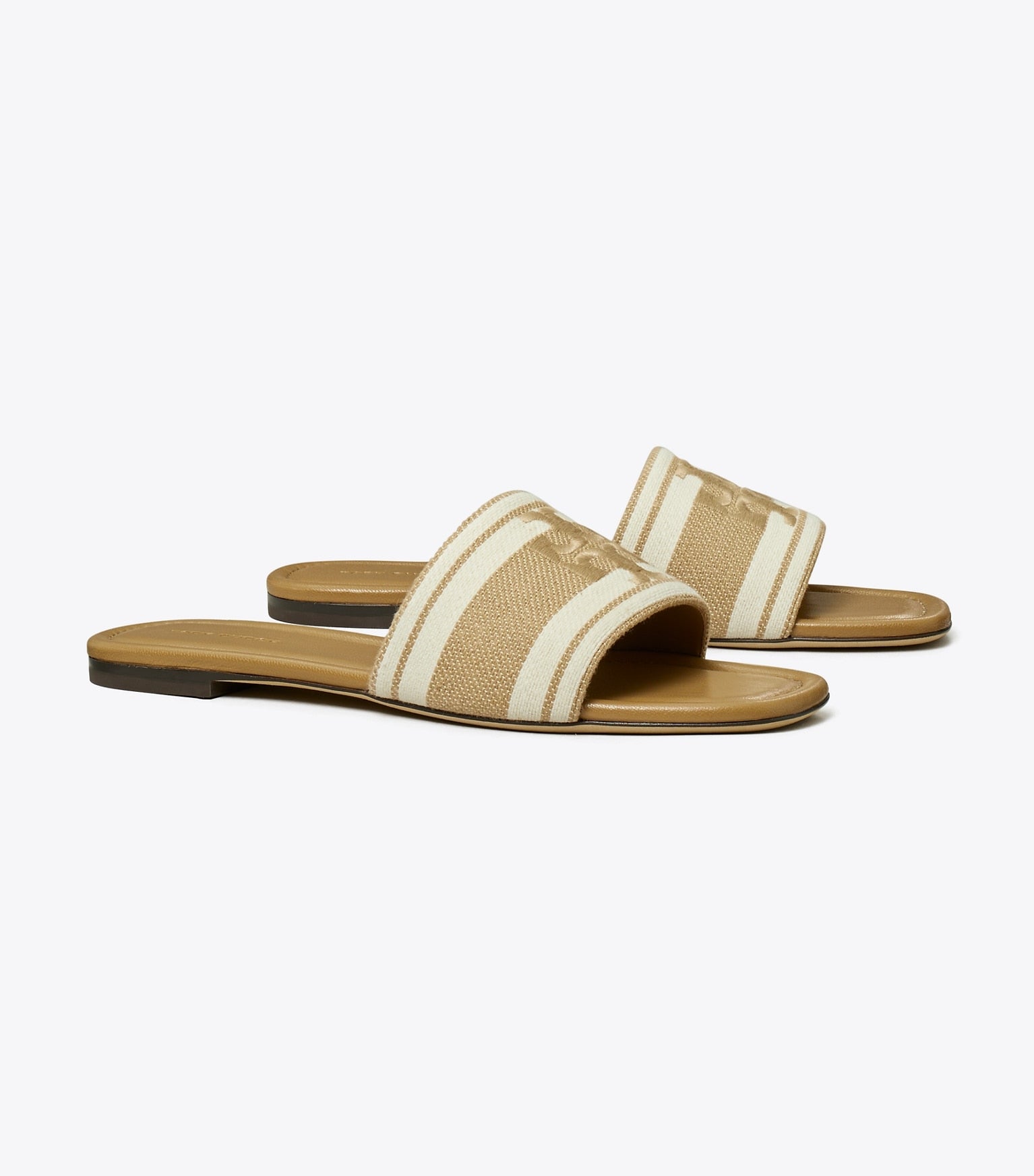 Double T Jacquard Slide