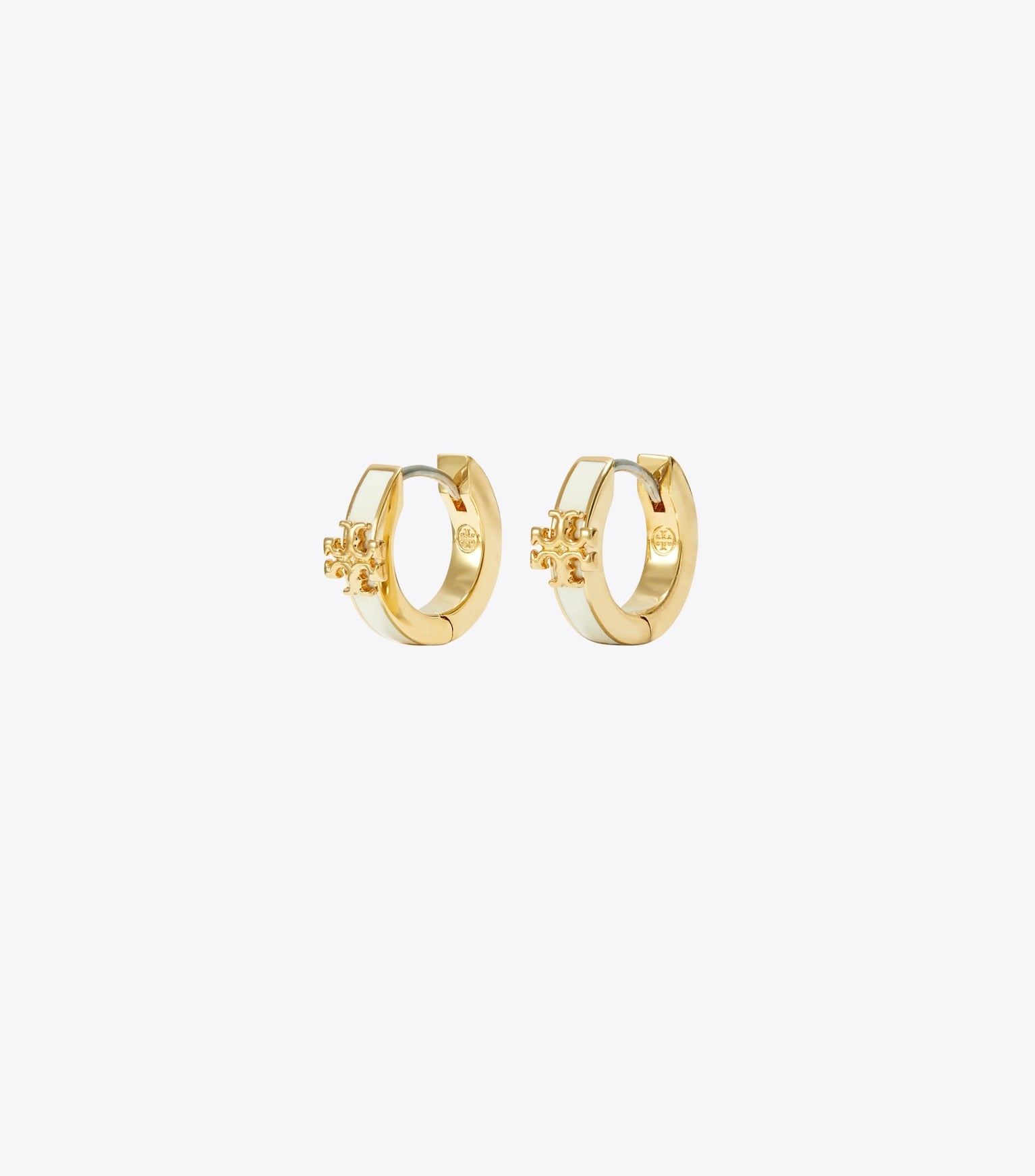 Icon Enamel Huggie Earrings