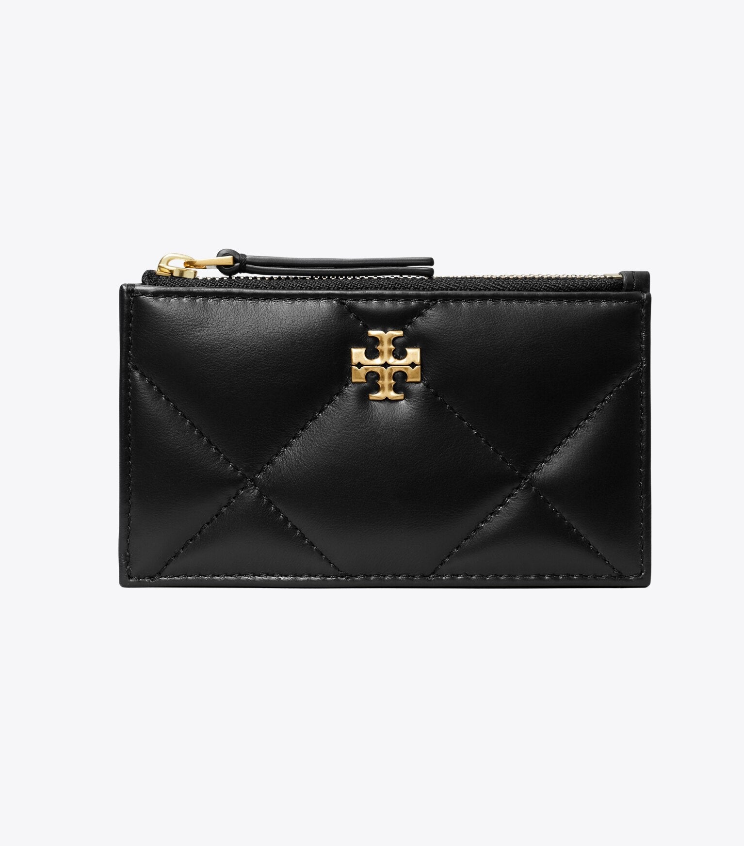 Kira Diamond Quilt Zip Card Case