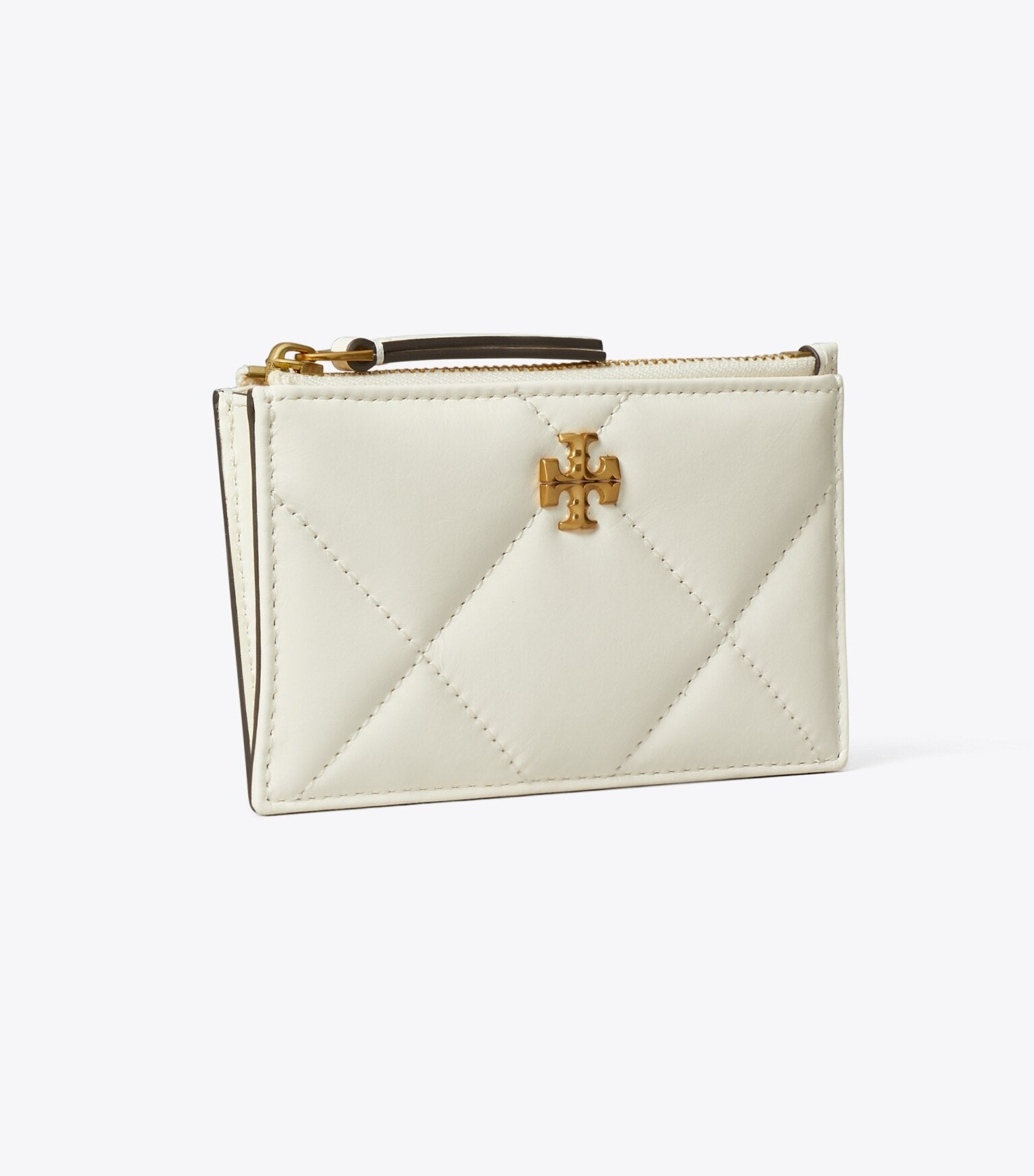 Kira Diamond Quilt Zip Card Case