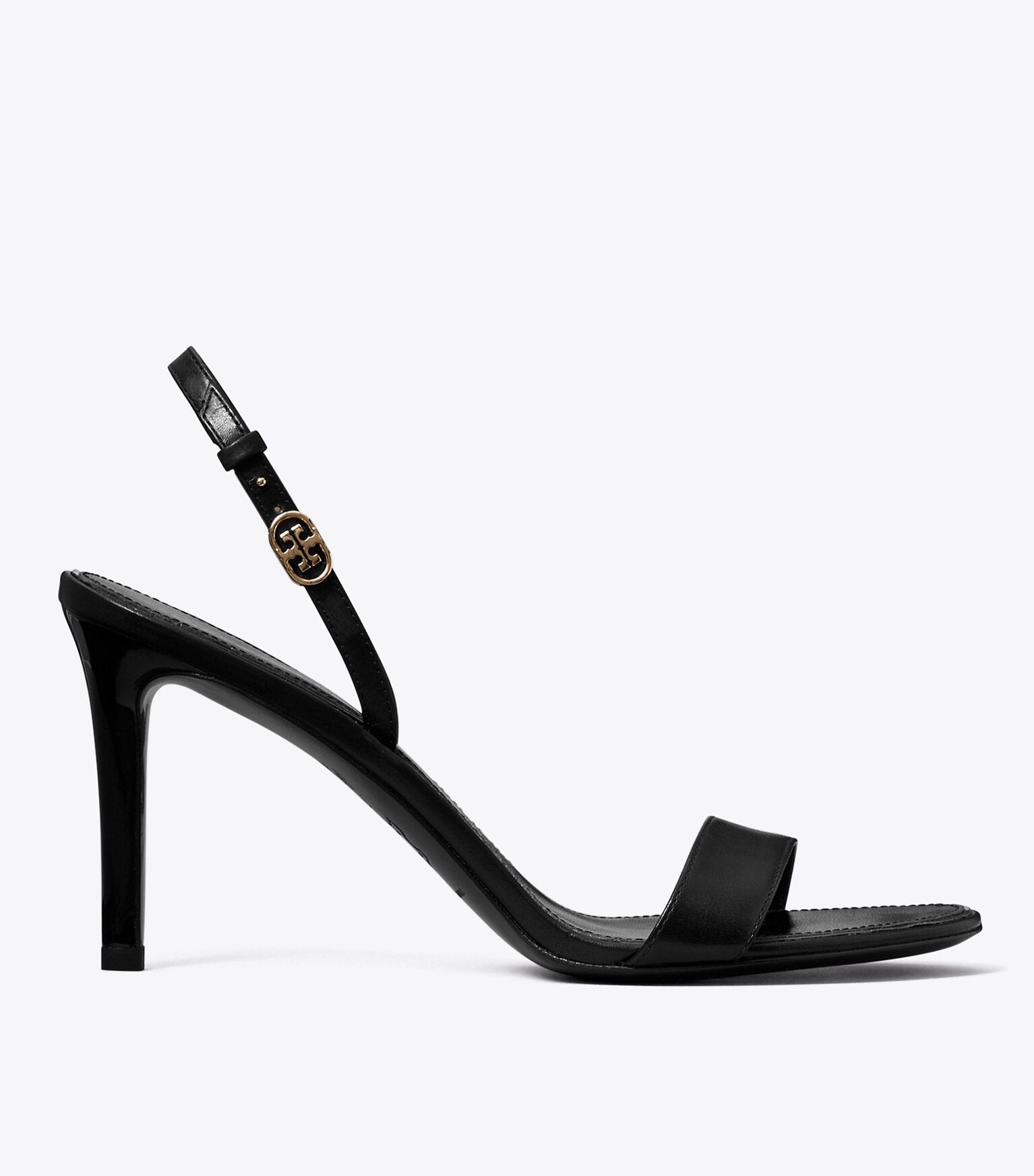 Double T Buckle Heeled Sandal