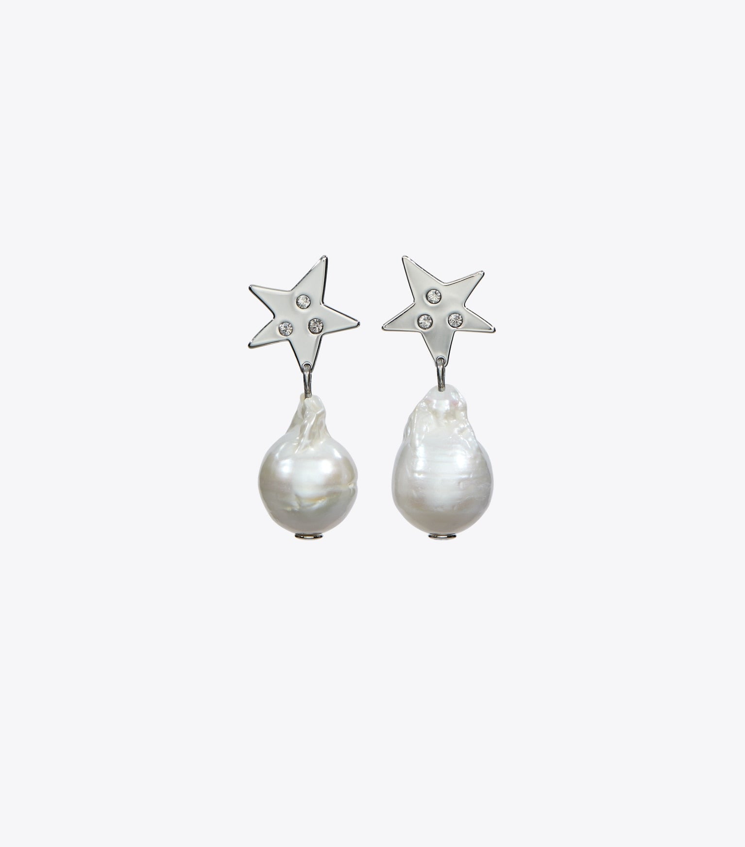 Moondance Pearl and Star Drop Earrings