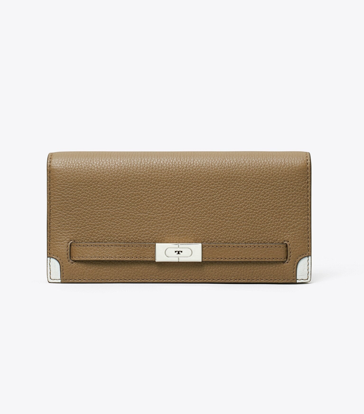 T Pebbled Slim Wallet
