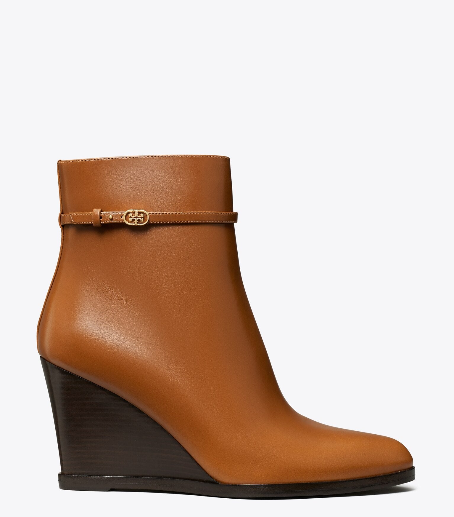 Double T Buckle Wedge Boot