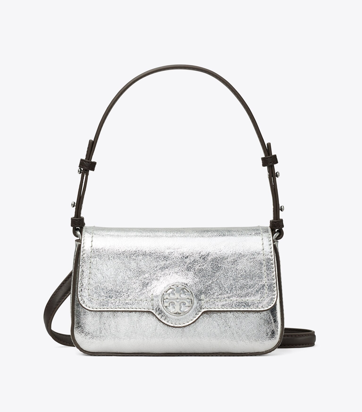 Mini Metallic Leather Shoulder Bag