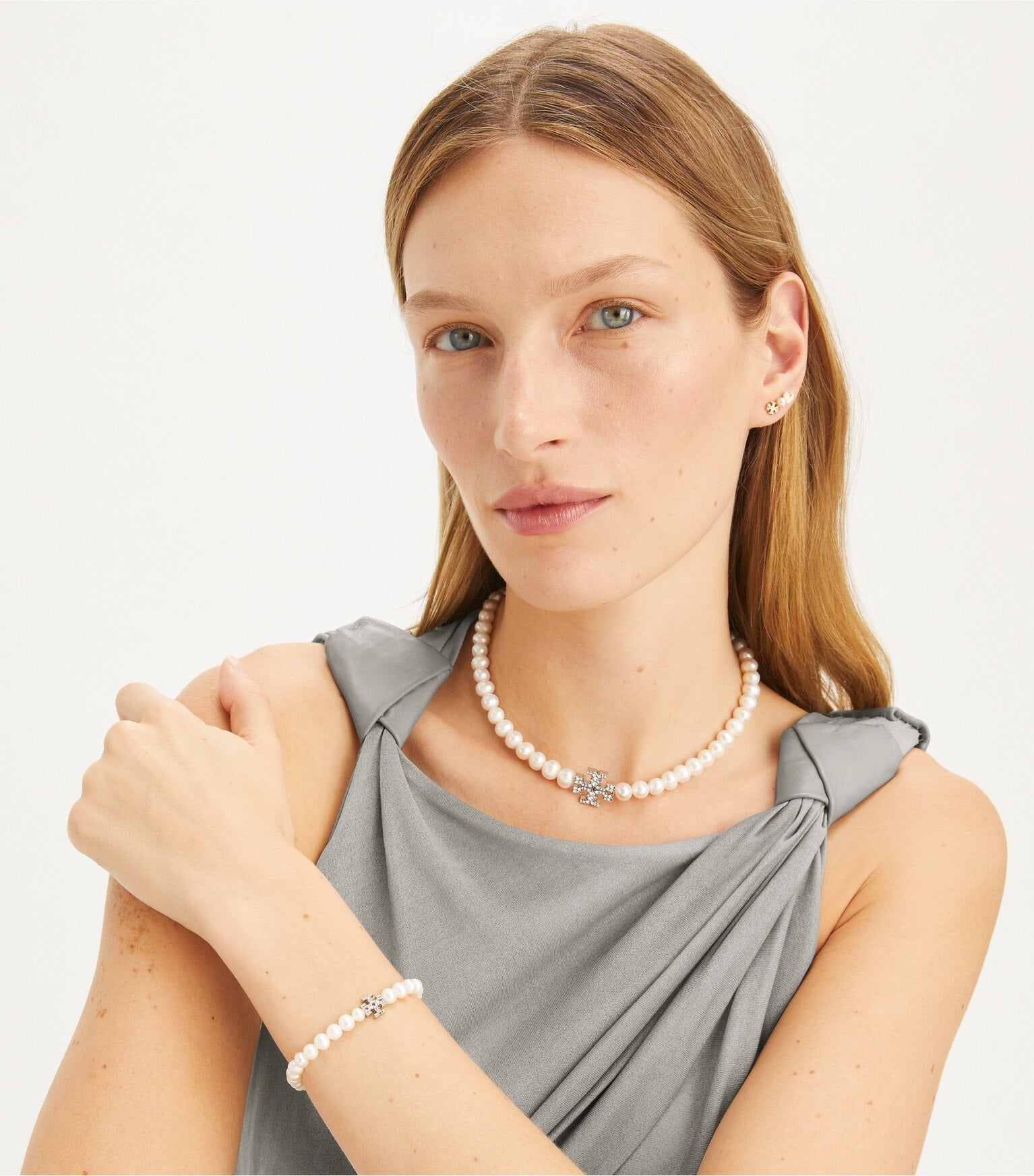 Moondance Pearl and Pavé Bracelet