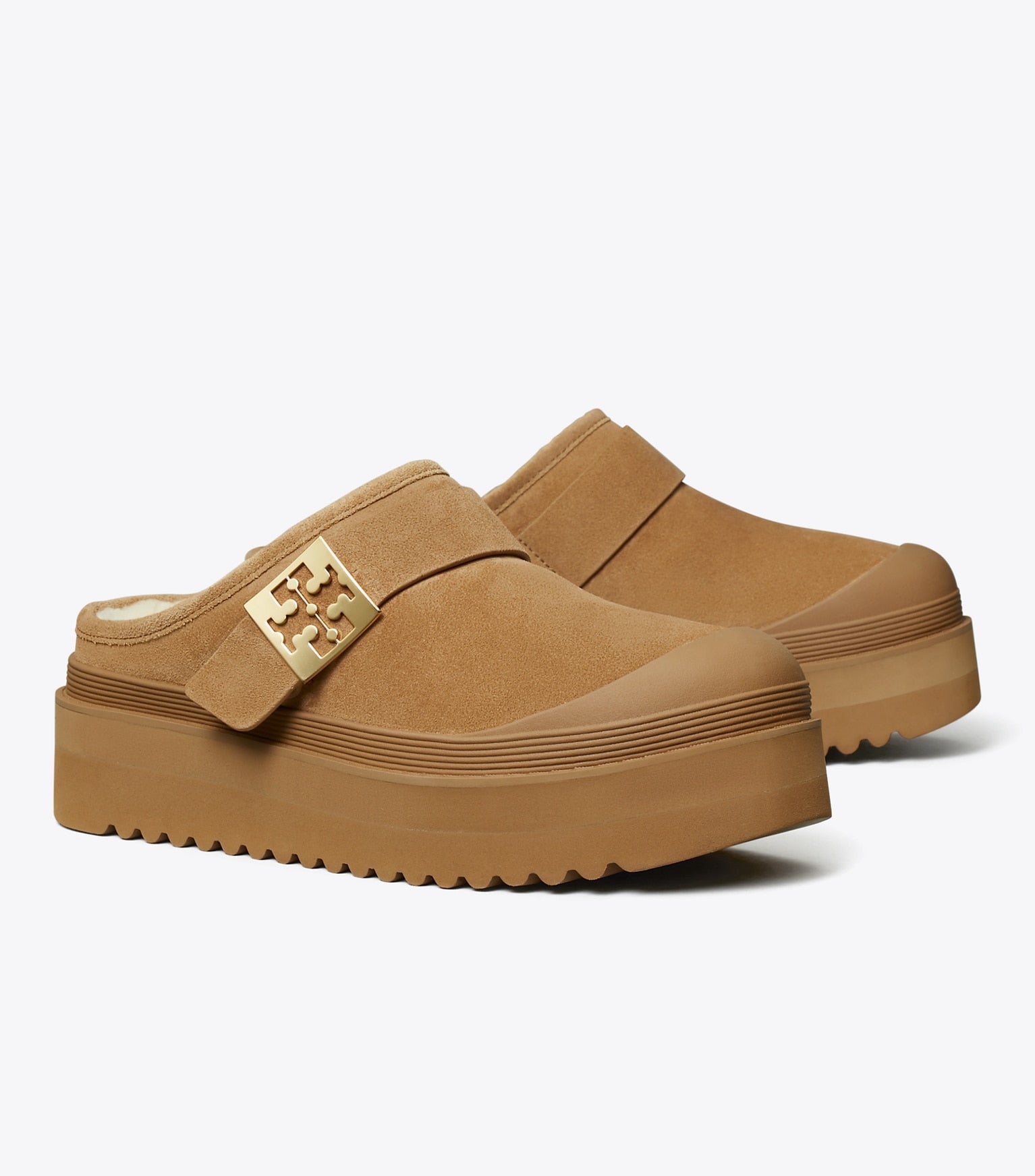 Mellow Shearling Platform Mule