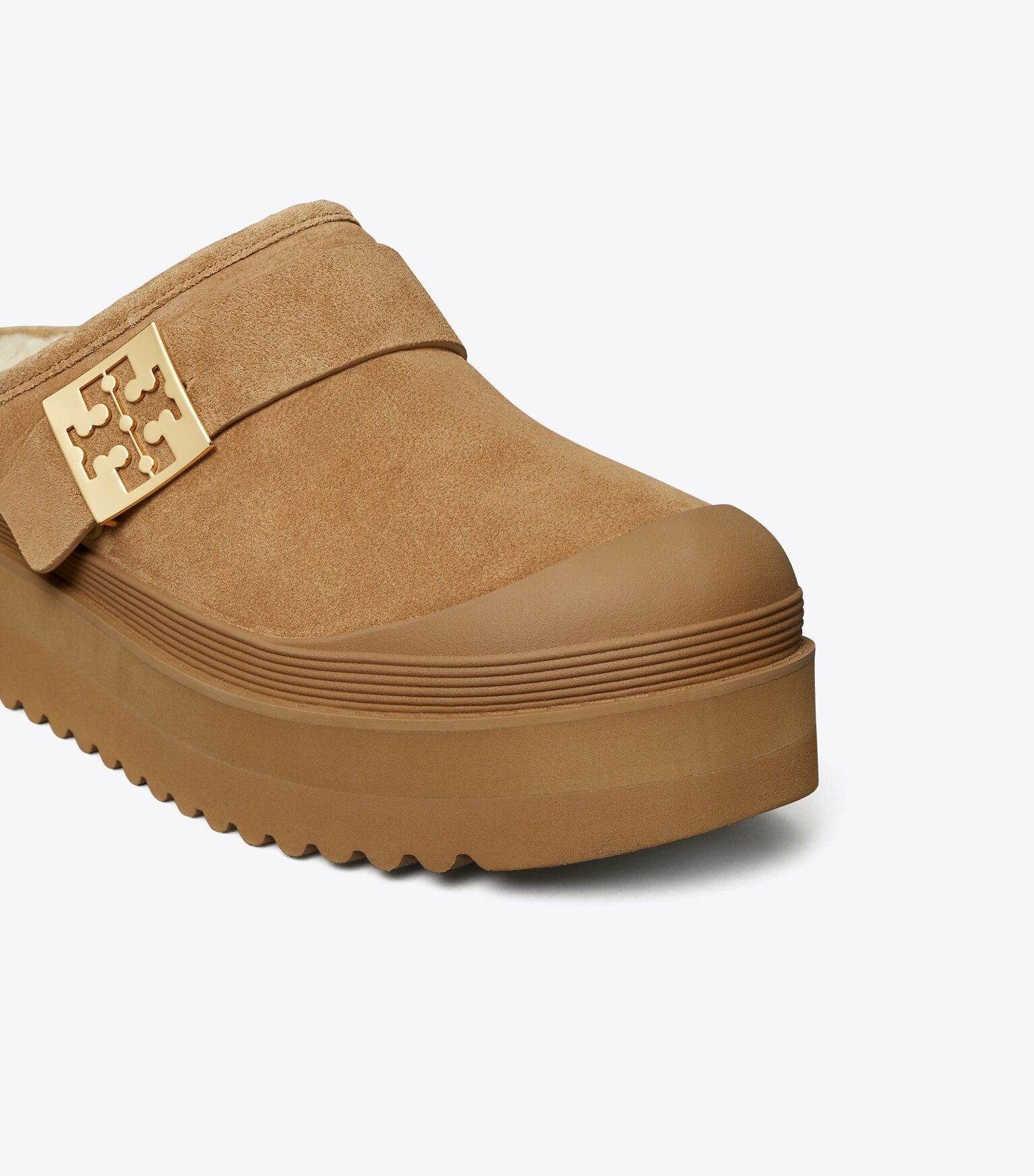 Mellow Shearling Platform Mule