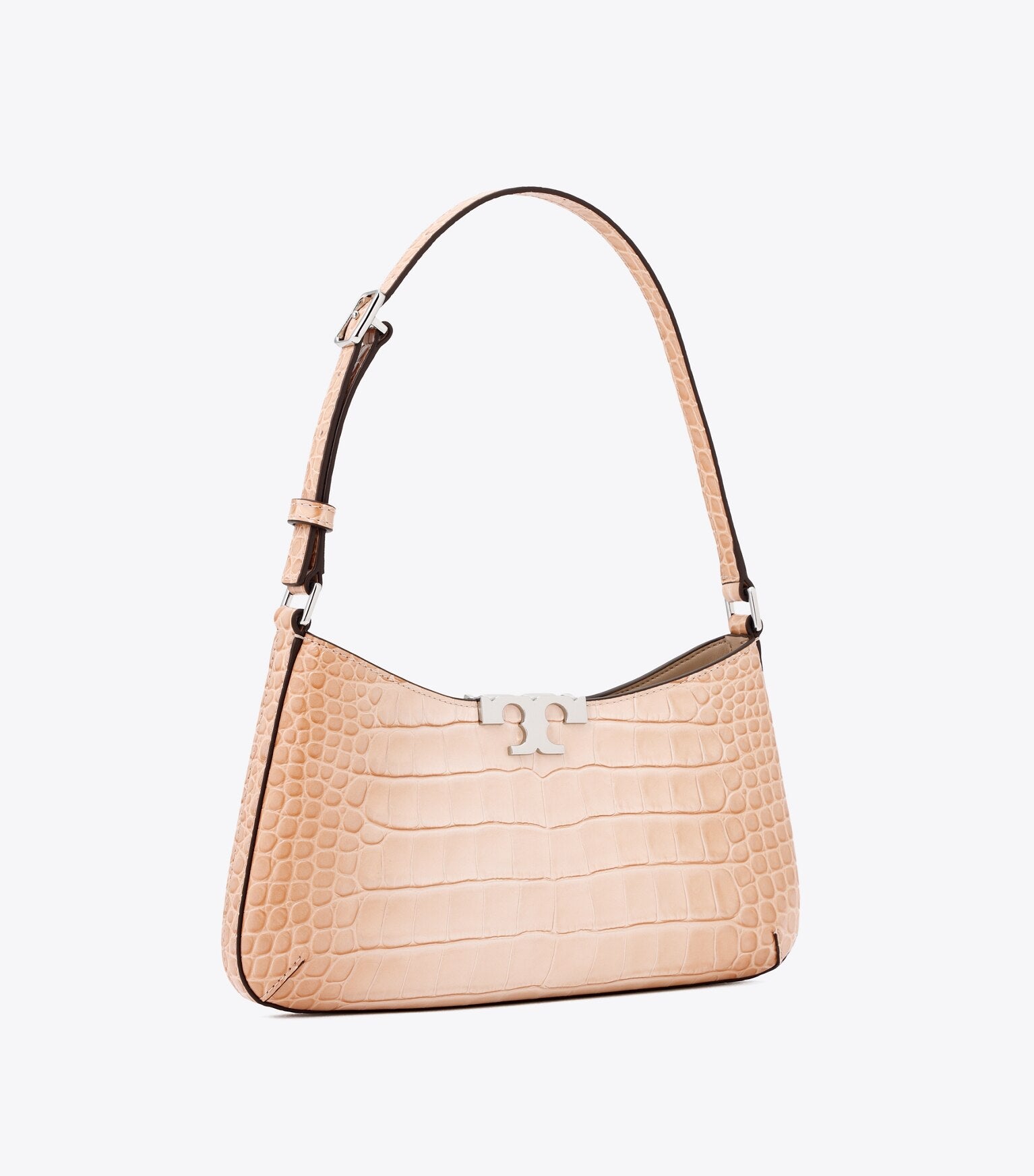 Eleanor Croc Embossed Slim Shoulder Bag
