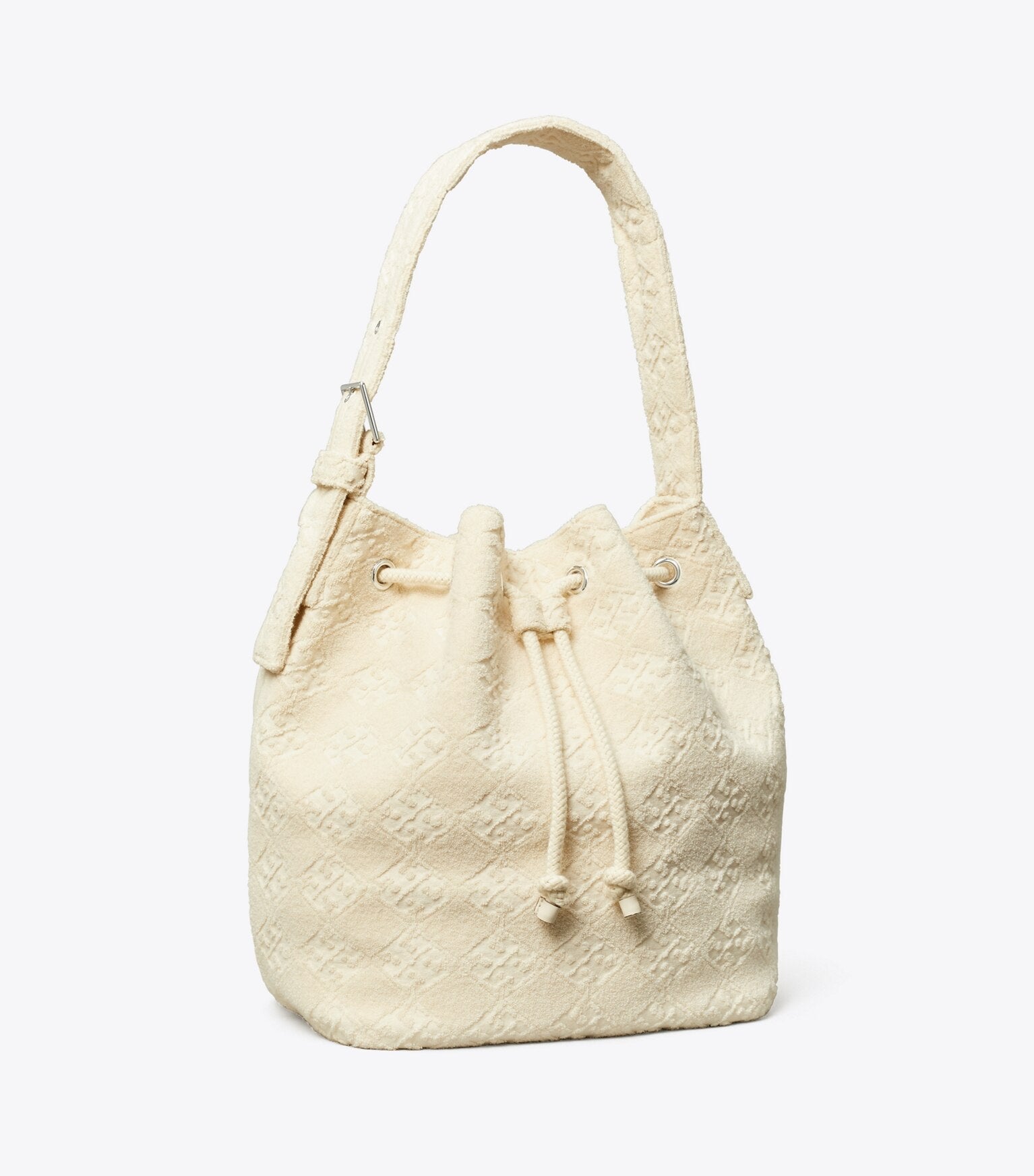 T Monogram Terry Oversized Bucket Bag
