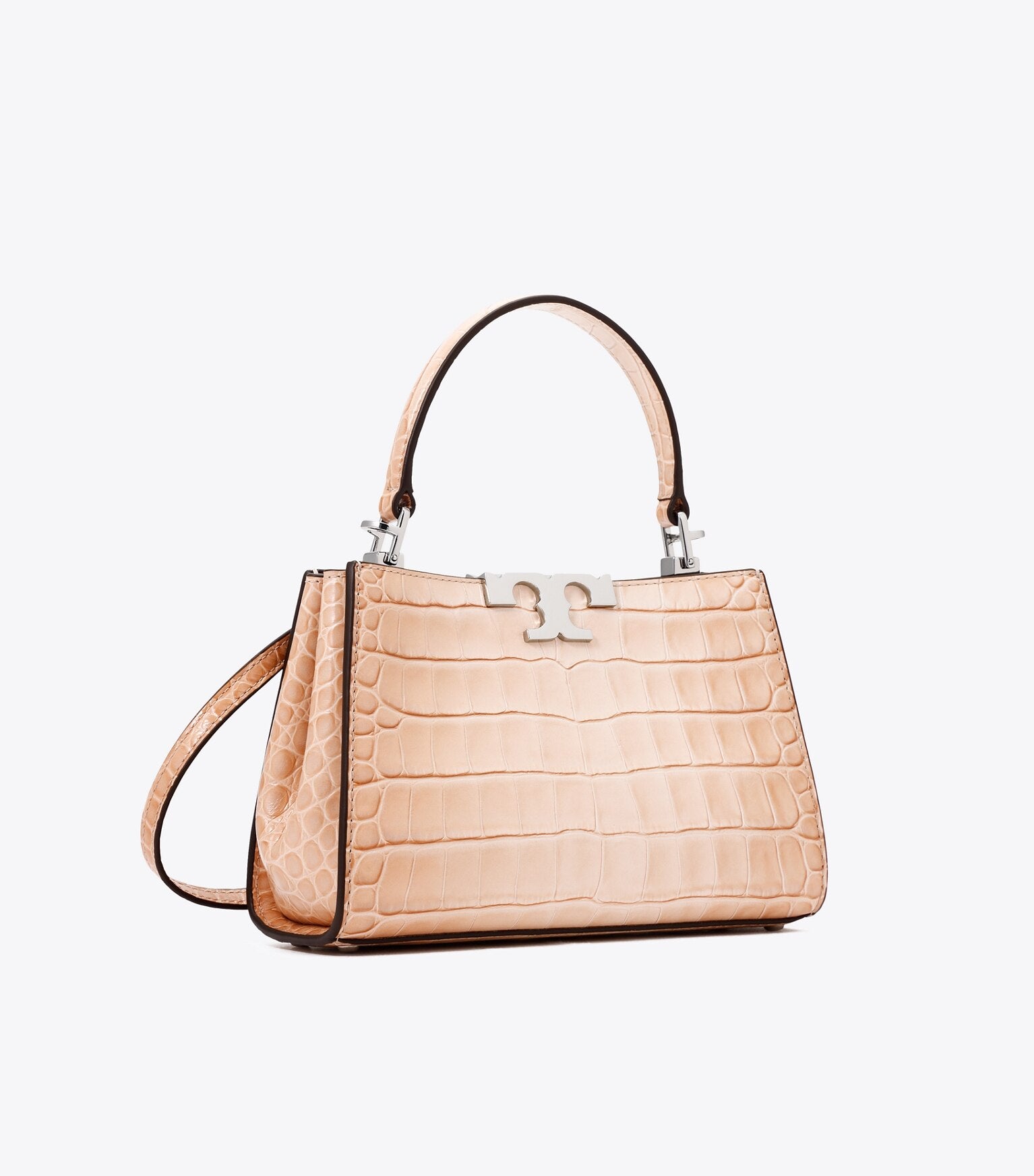 Mini Eleanor Croc-Embossed Satchel