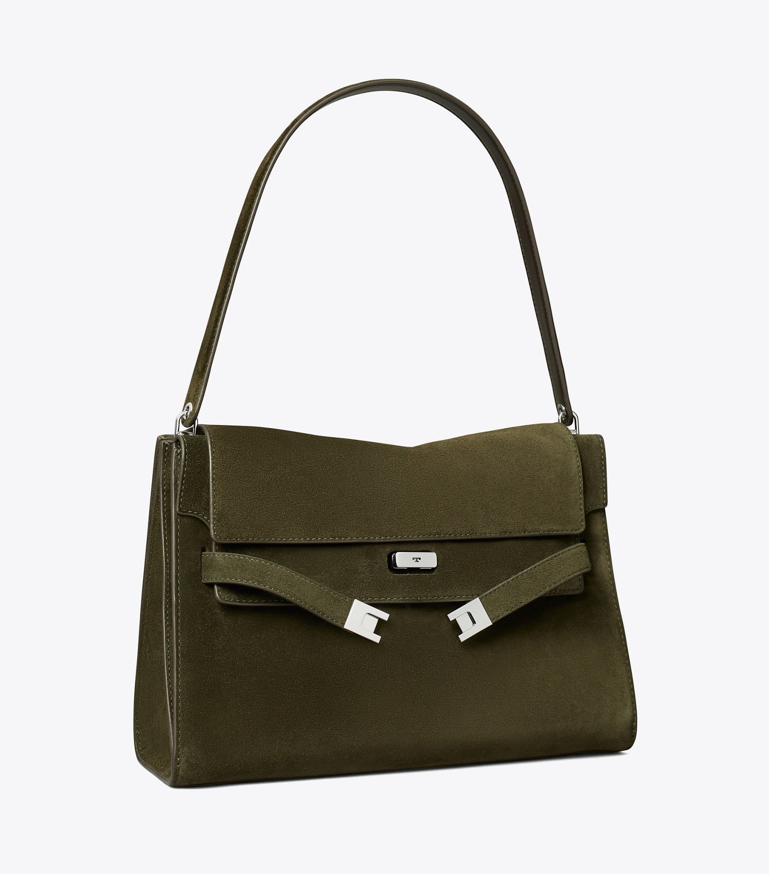 Large Lee Radziwill Suede Shoulder Bag