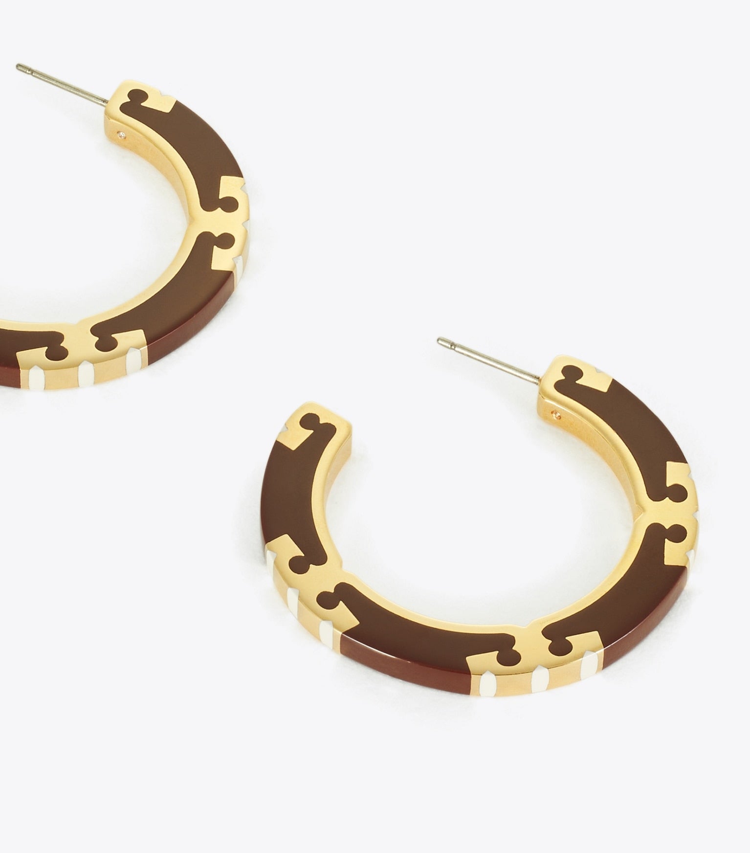 Icon Enamel Hoop Earrings