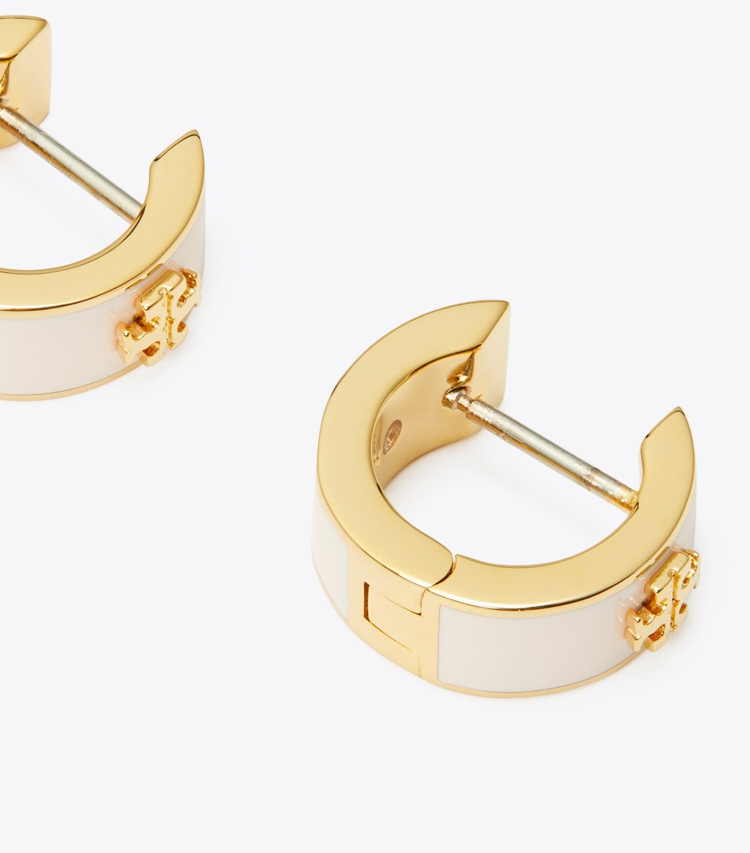 Icon Enamel Huggie Earrings