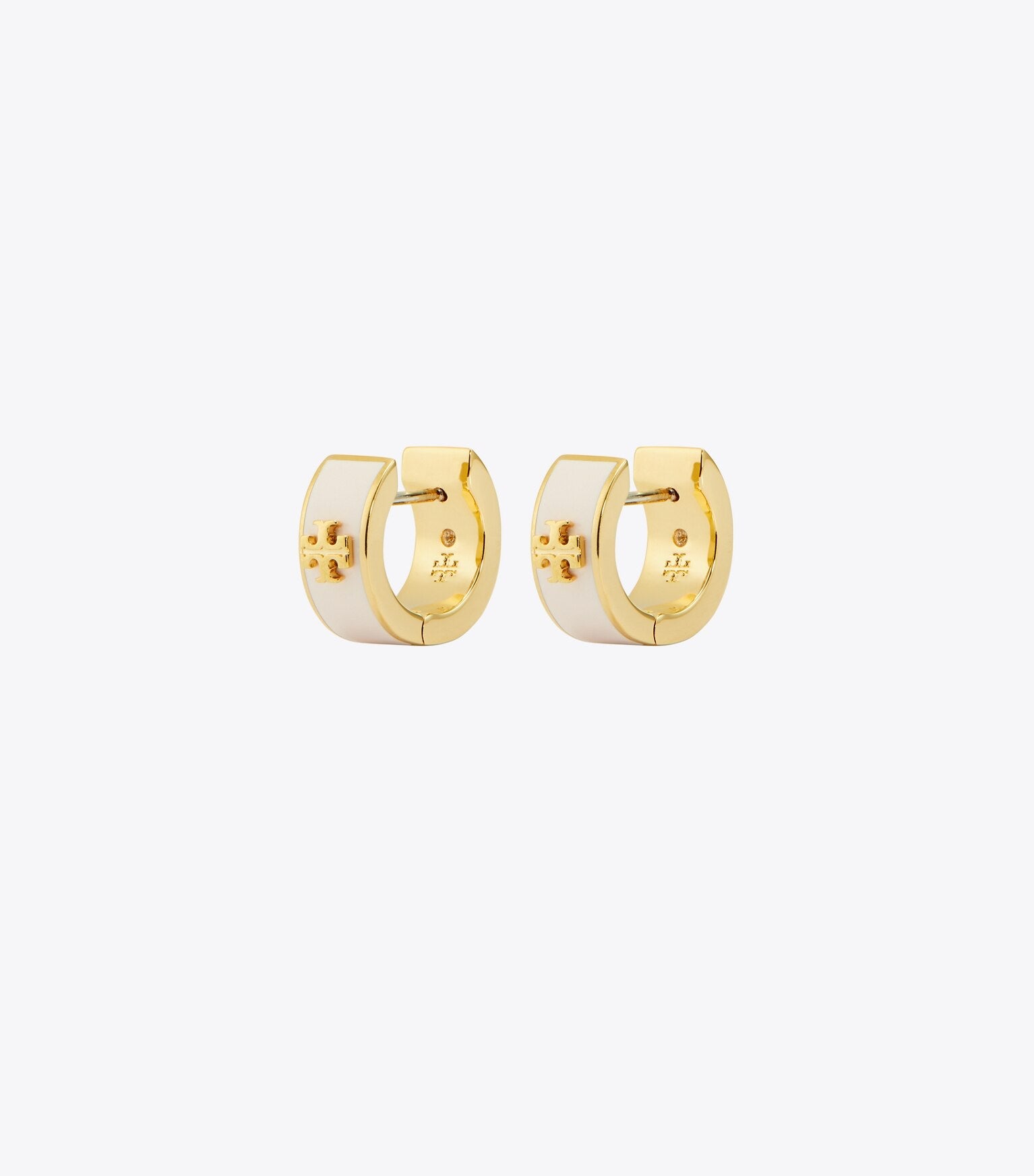Icon Enamel Huggie Earrings