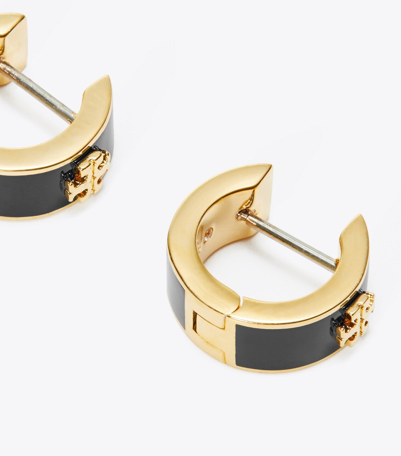 Icon Enamel Huggie Earrings