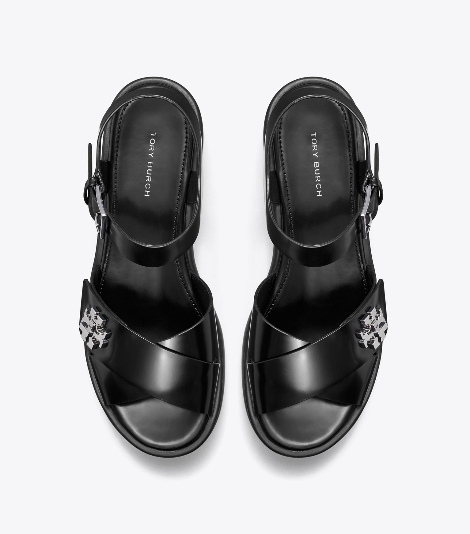 Turnlock Platform Lug Heeled Sandal