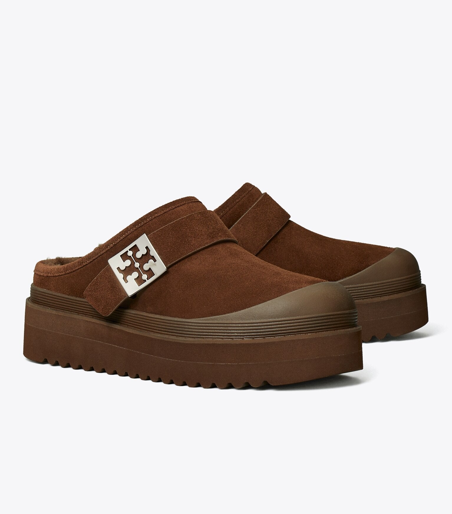 Mellow Shearling Platform Mule