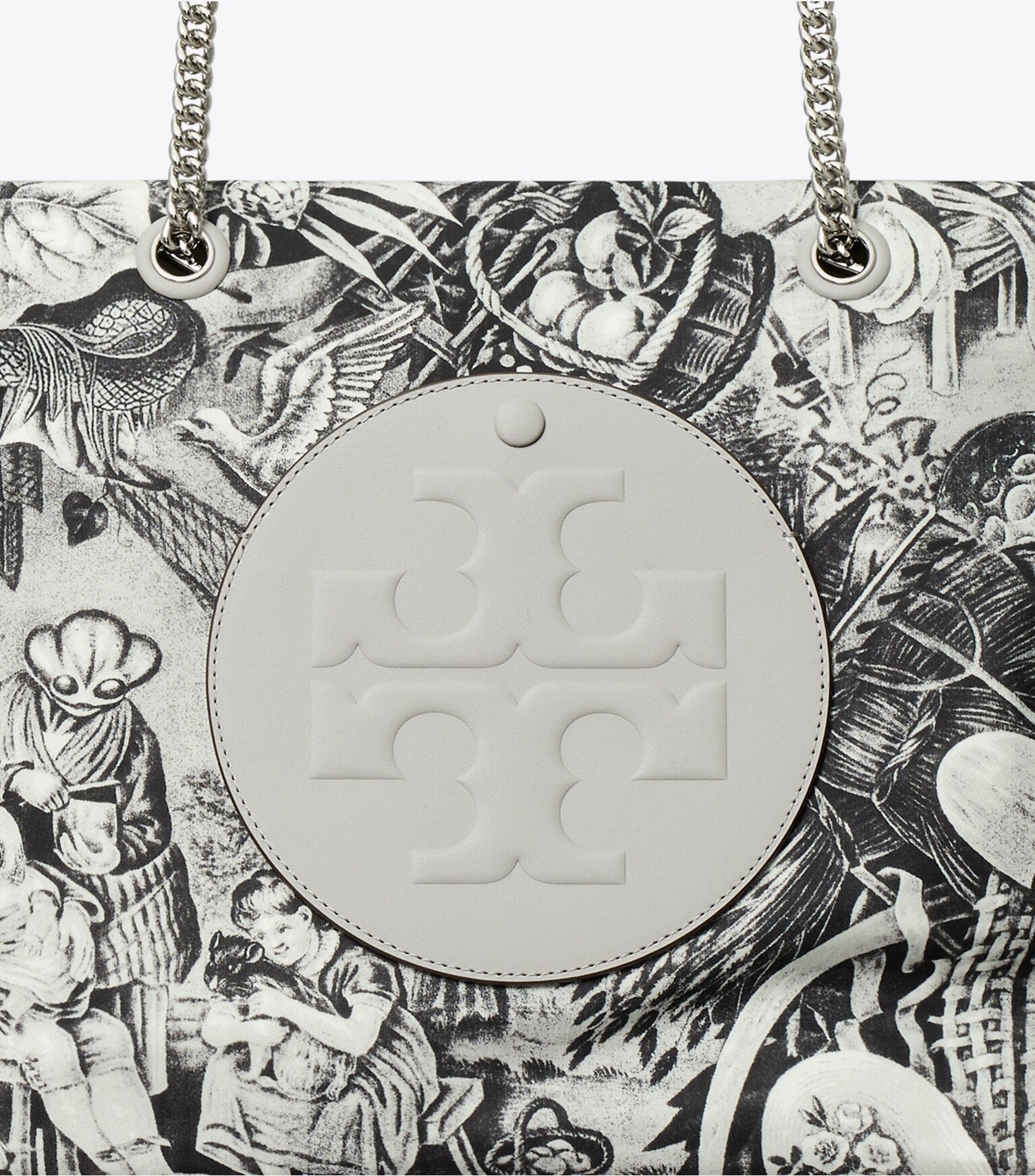 Ella Printed Chain Tote