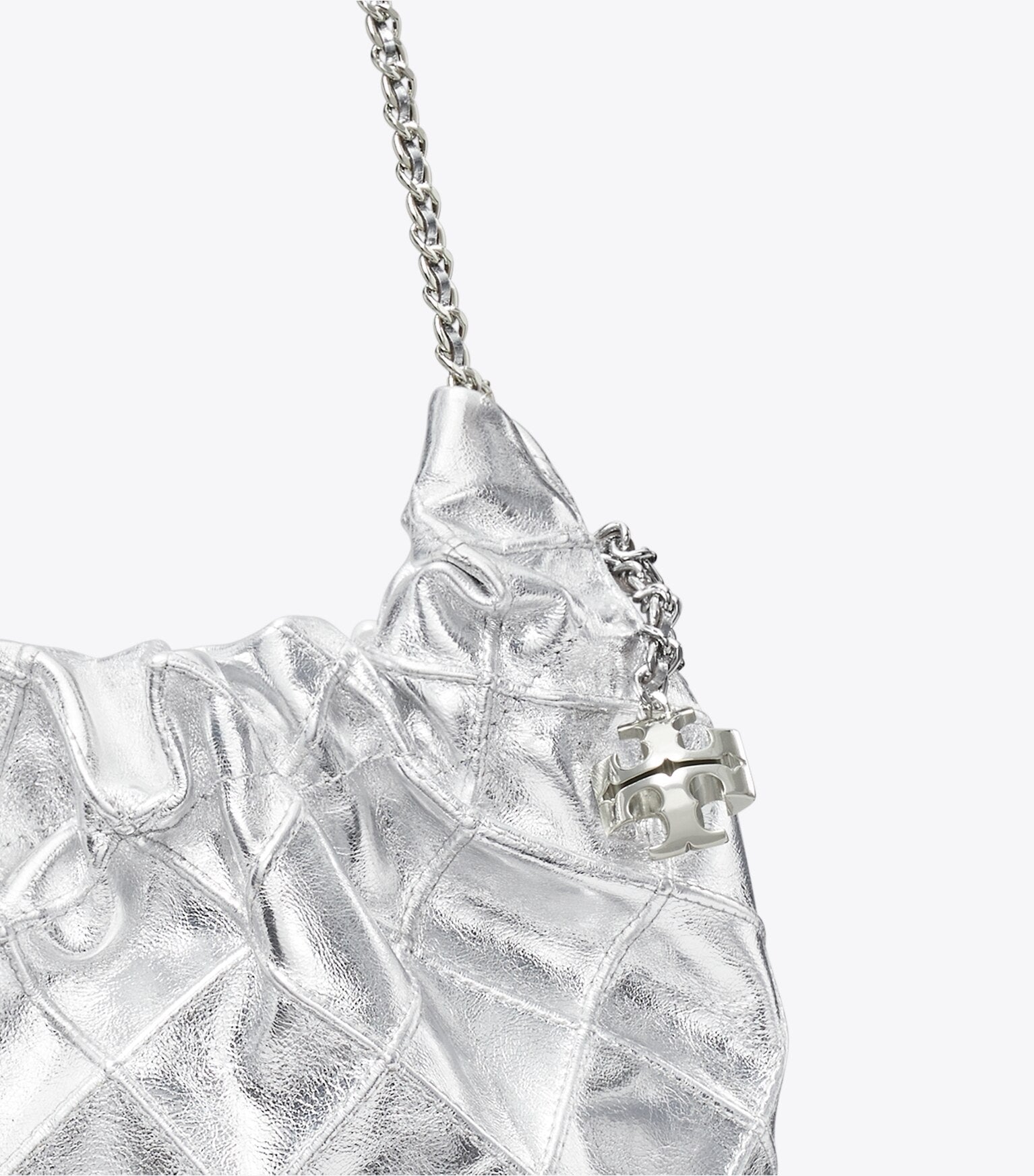 Mini Fleming Metallic Hobo Bag