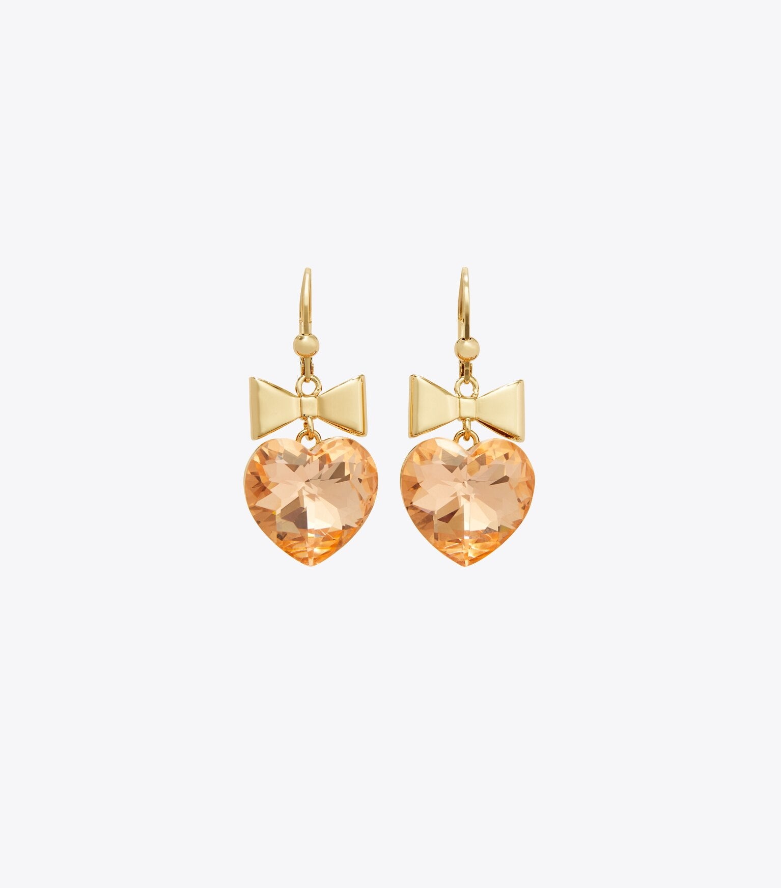 Curiosity Heart and Bow Earrings