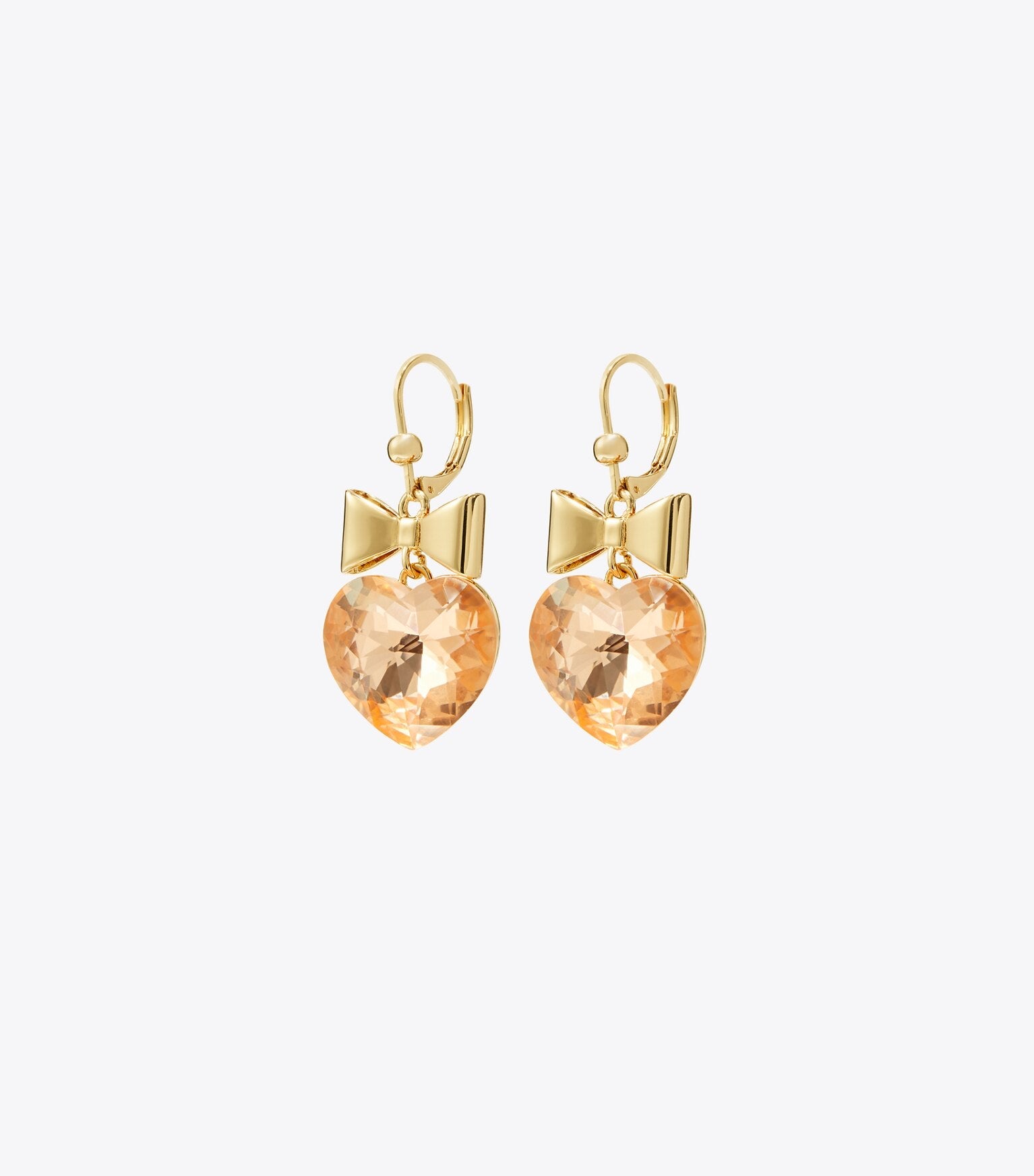 Curiosity Heart and Bow Earrings