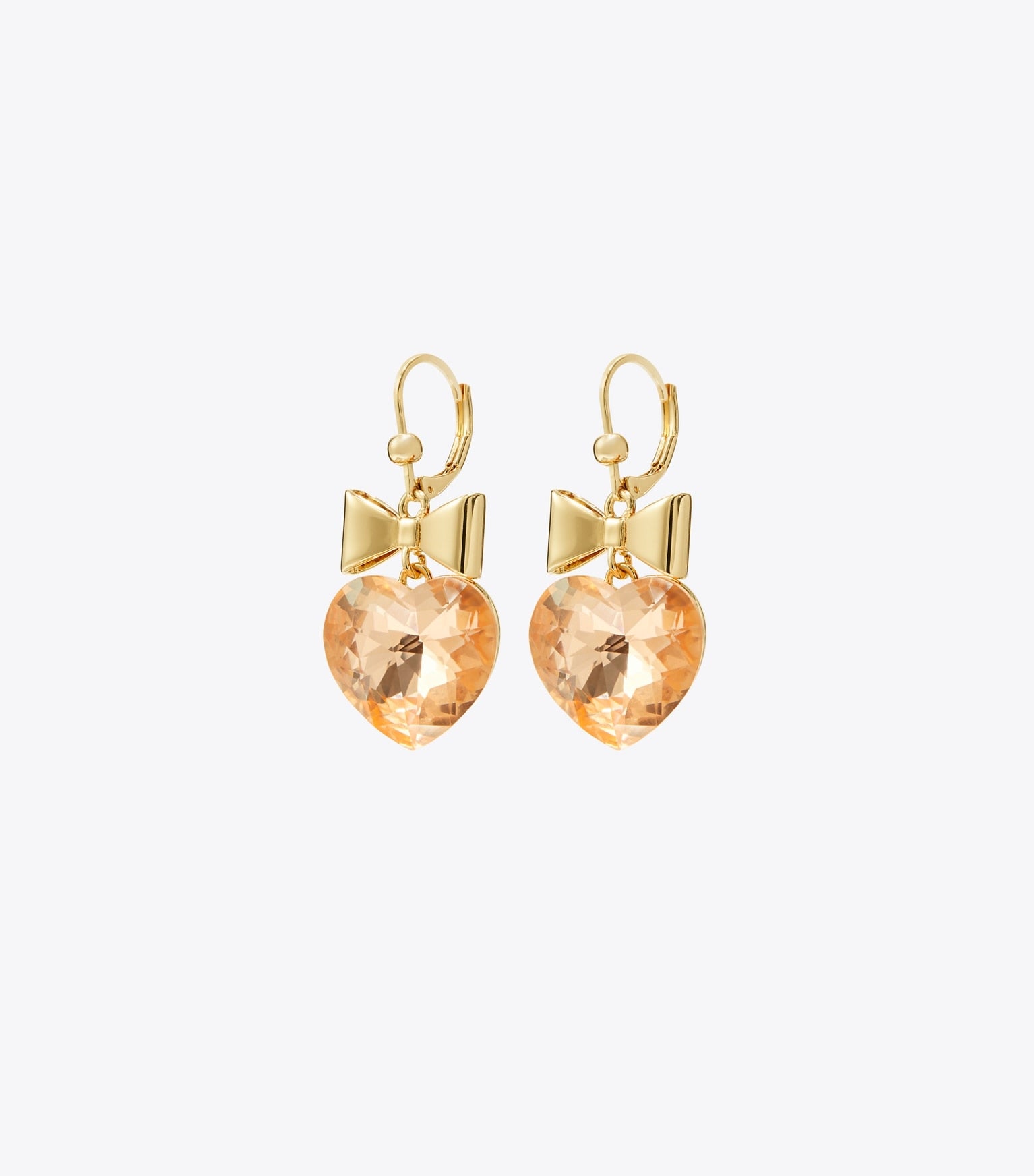Curiosity Heart and Bow Earrings