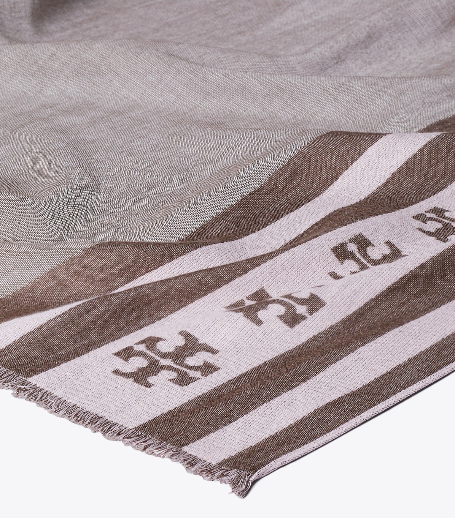 Logo Stripe Oblong Scarf