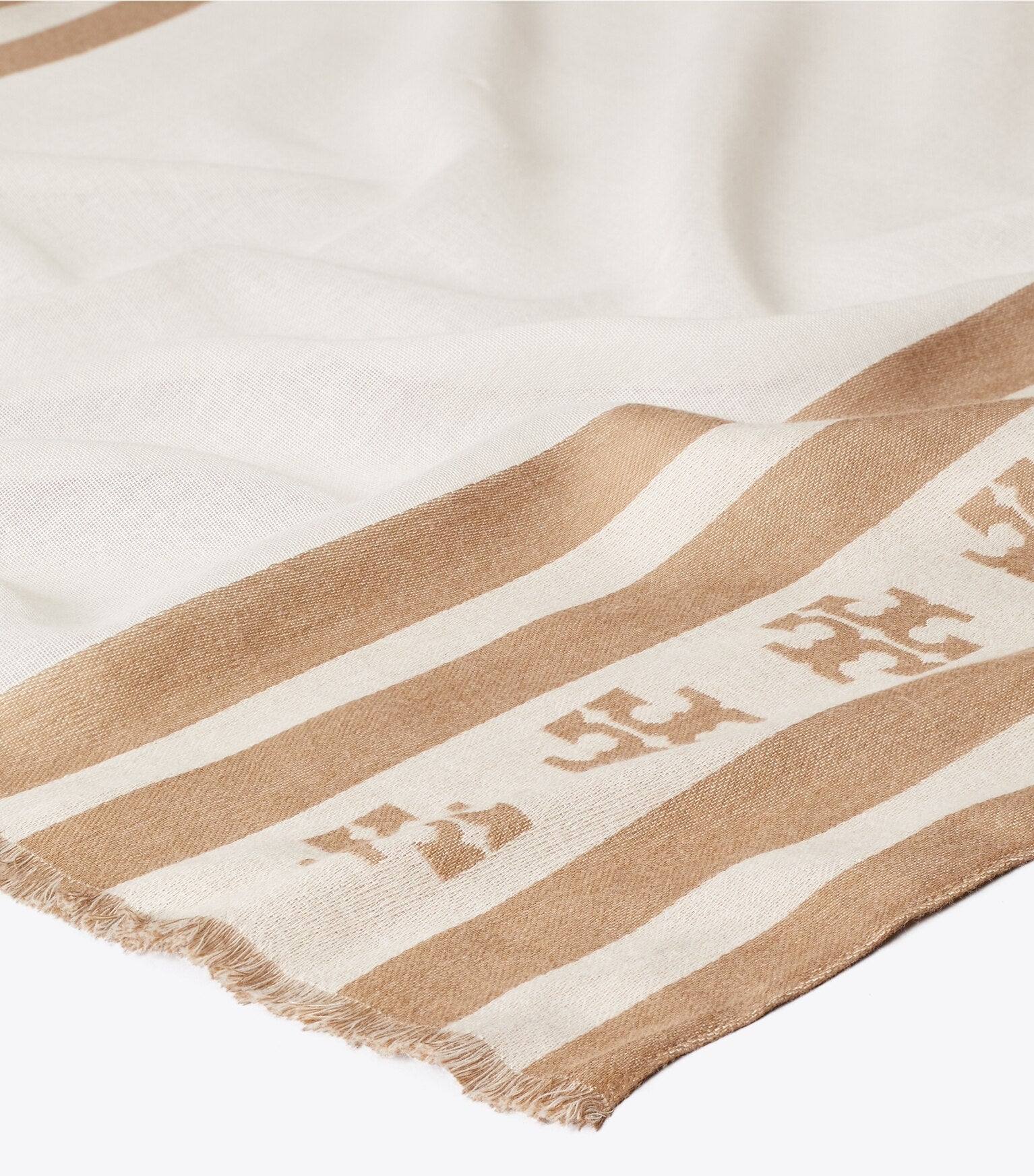 Logo Stripe Oblong Scarf