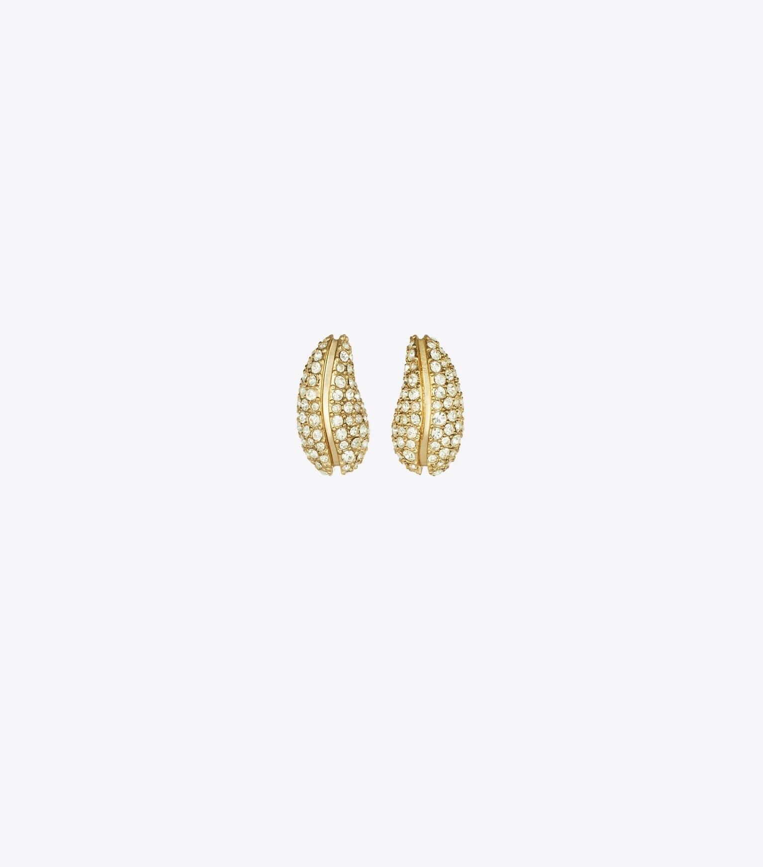 Mini Pierced Pavé Earrings