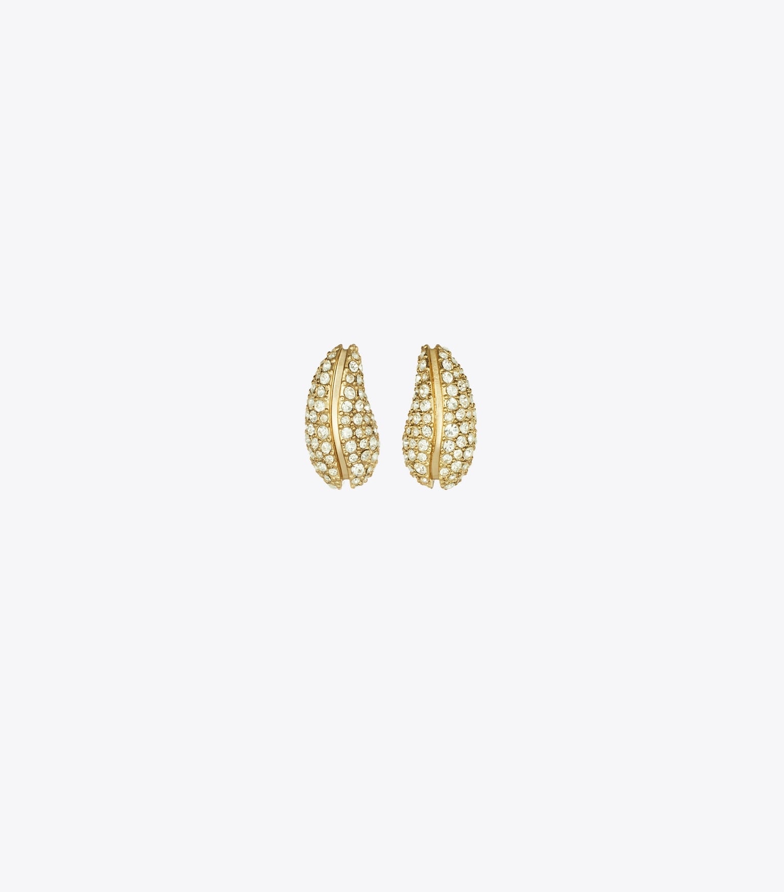 Mini Pierced Pavé Earrings
