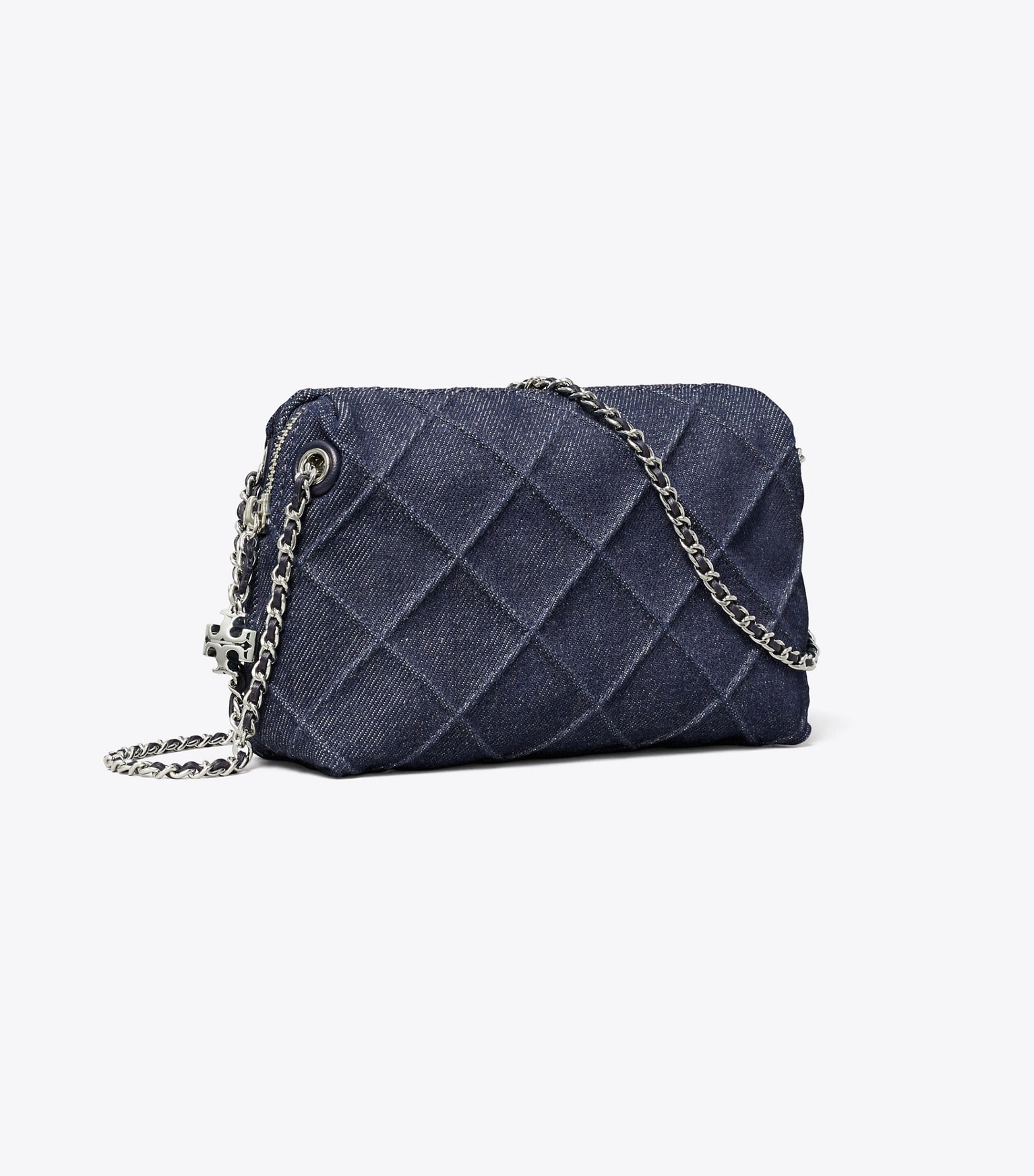 Fleming Denim Soft Crossbody Bag