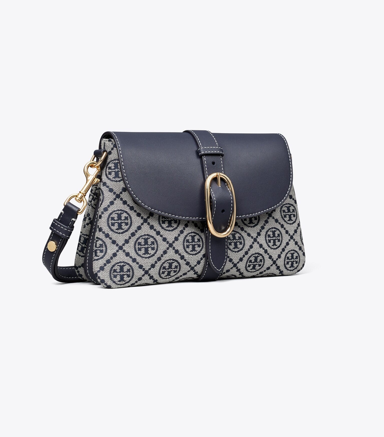 T Monogram Soft Small Shoulder Bag