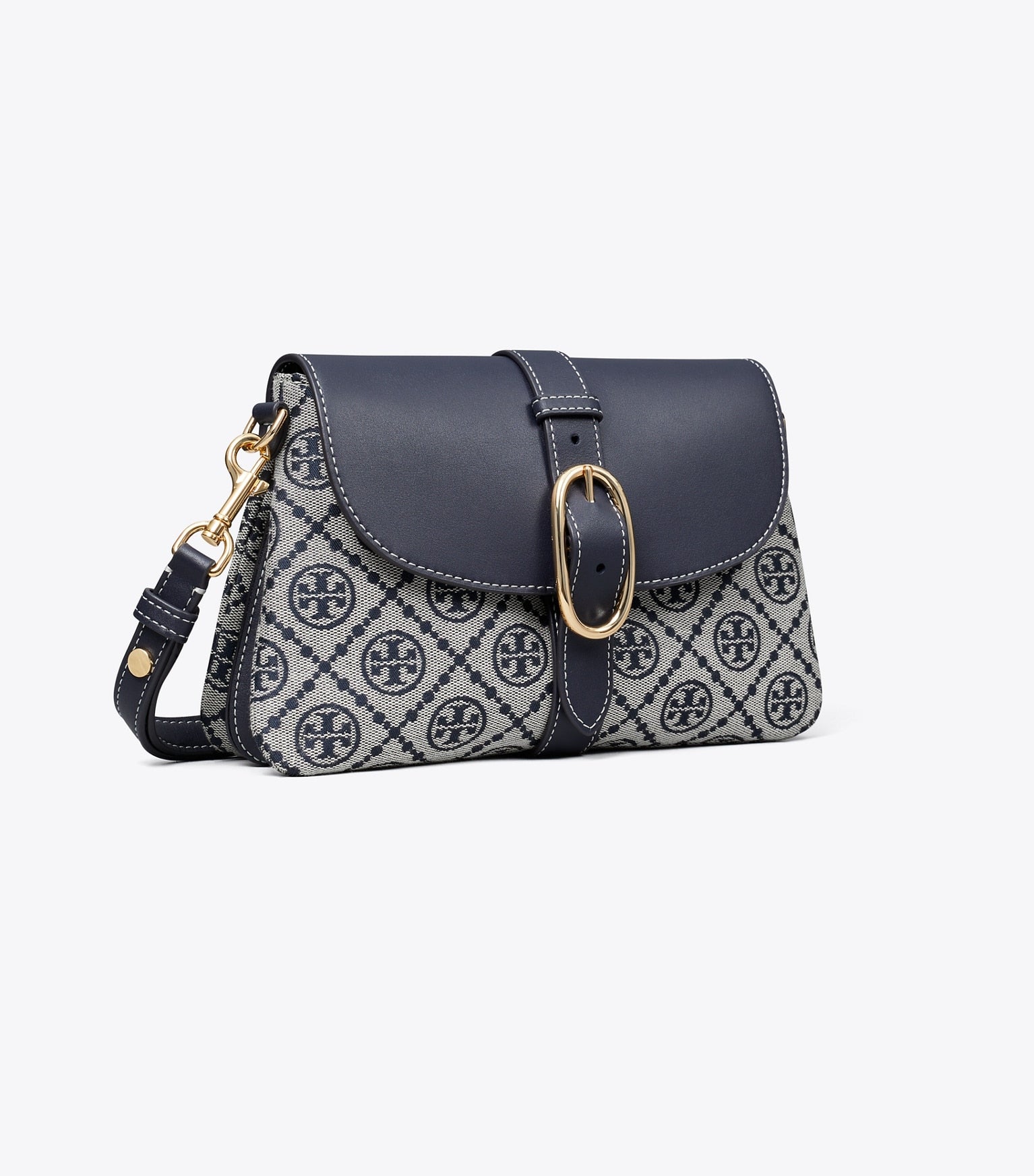 T Monogram Soft Small Shoulder Bag
