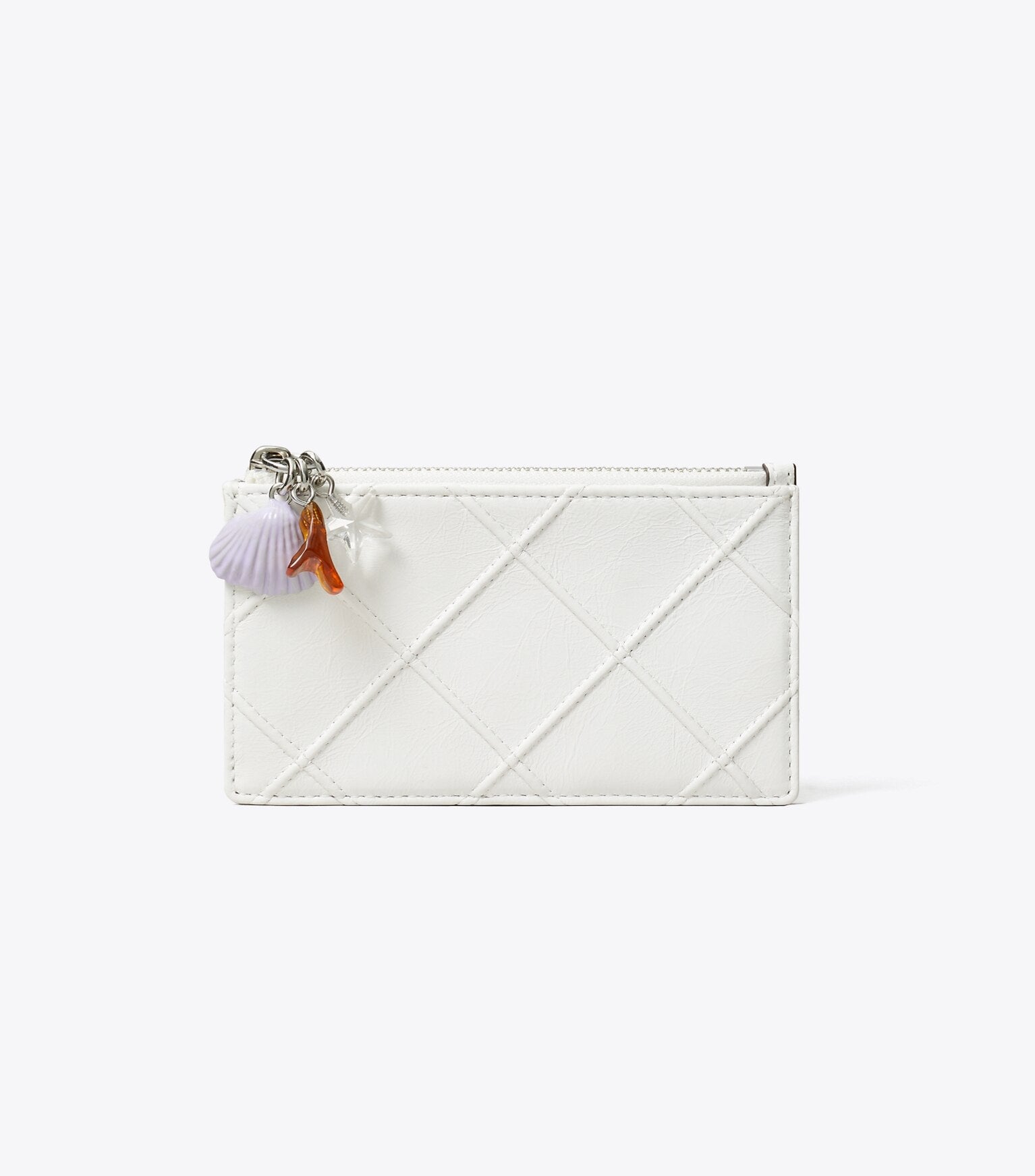 Fleming Distressed Charm Zip Card Case