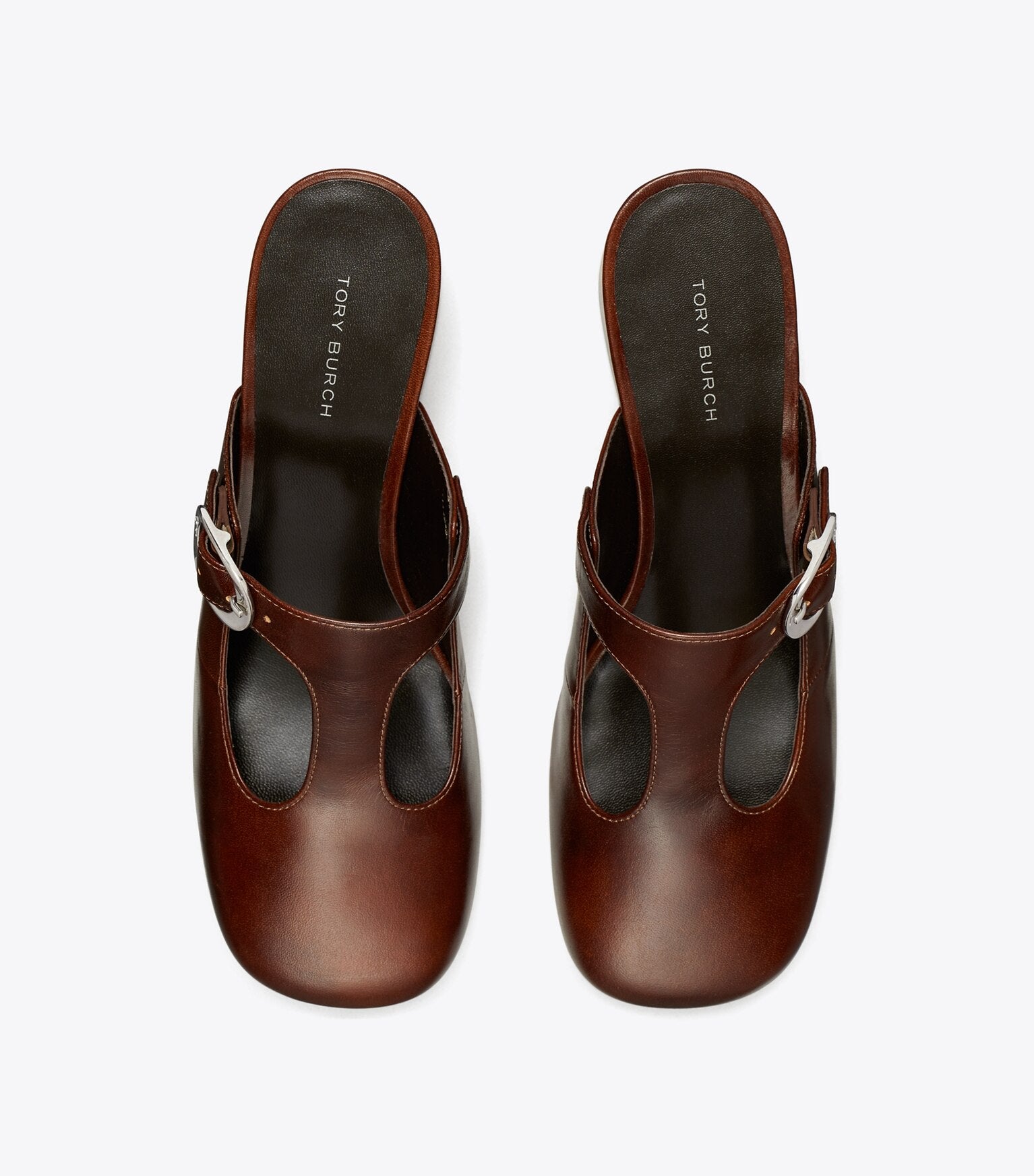 Violet T-Strap Heeled Mule