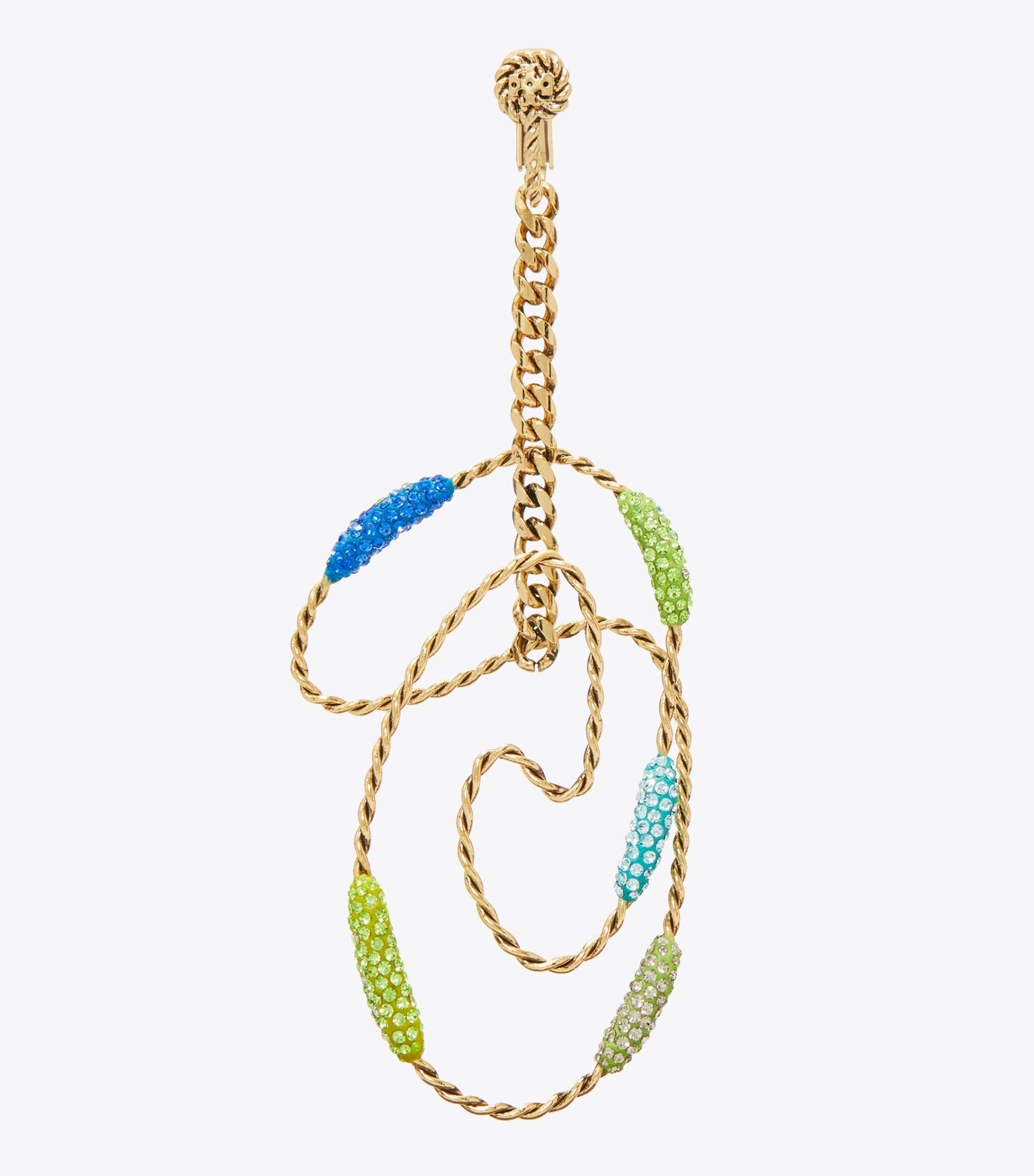 Runway Swirl Hoop Earrings