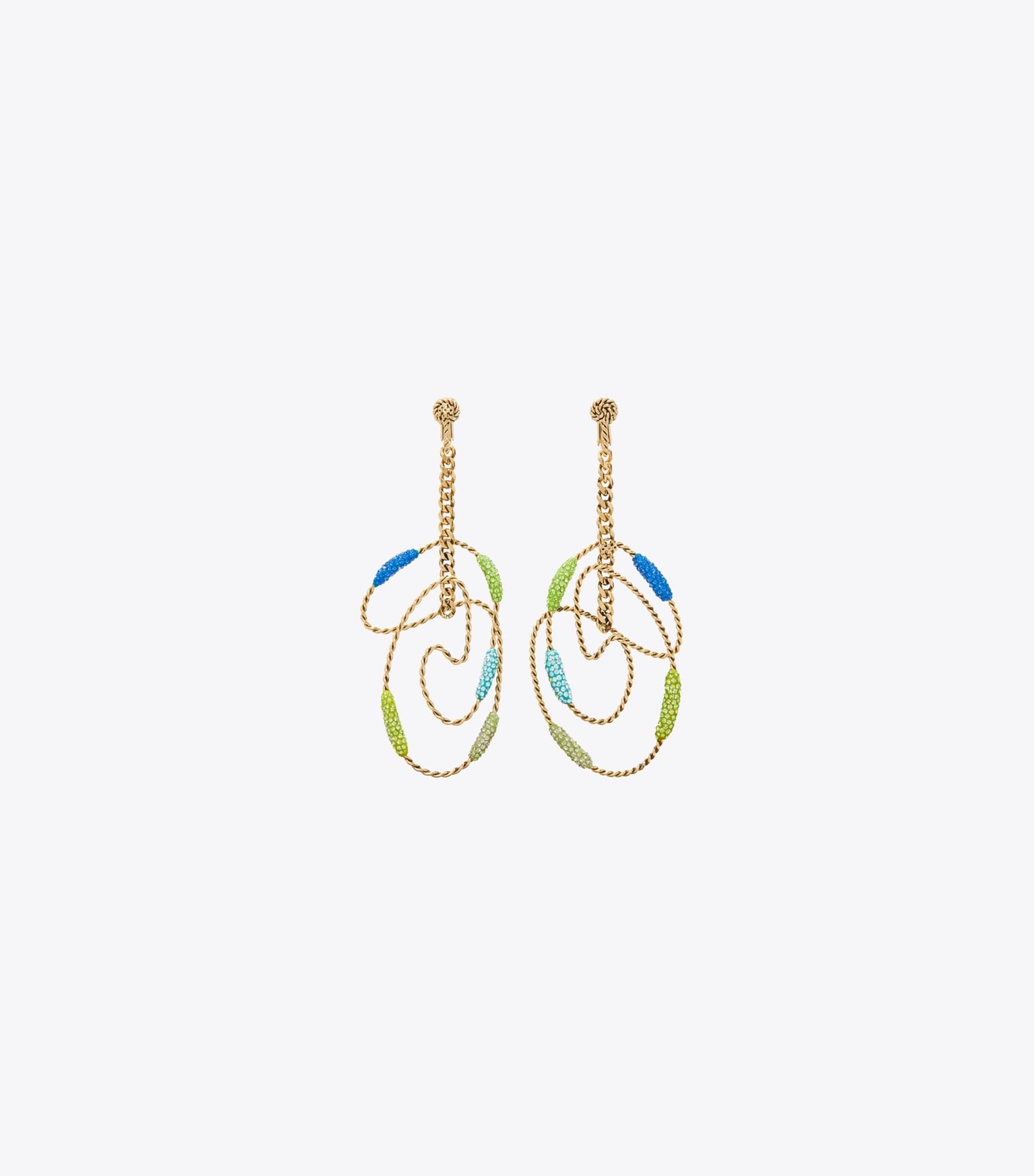 Runway Swirl Hoop Earrings