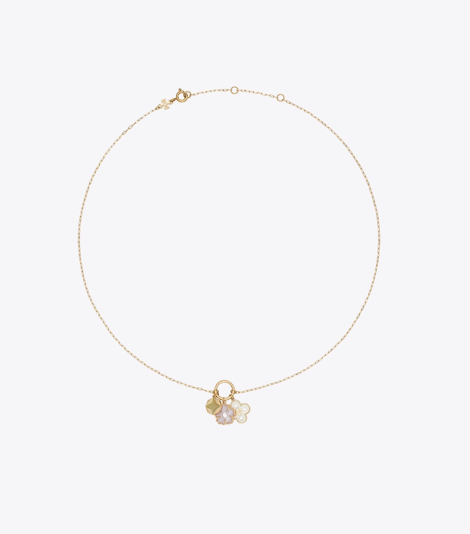 Forget Me Not Charm Pendant Necklace